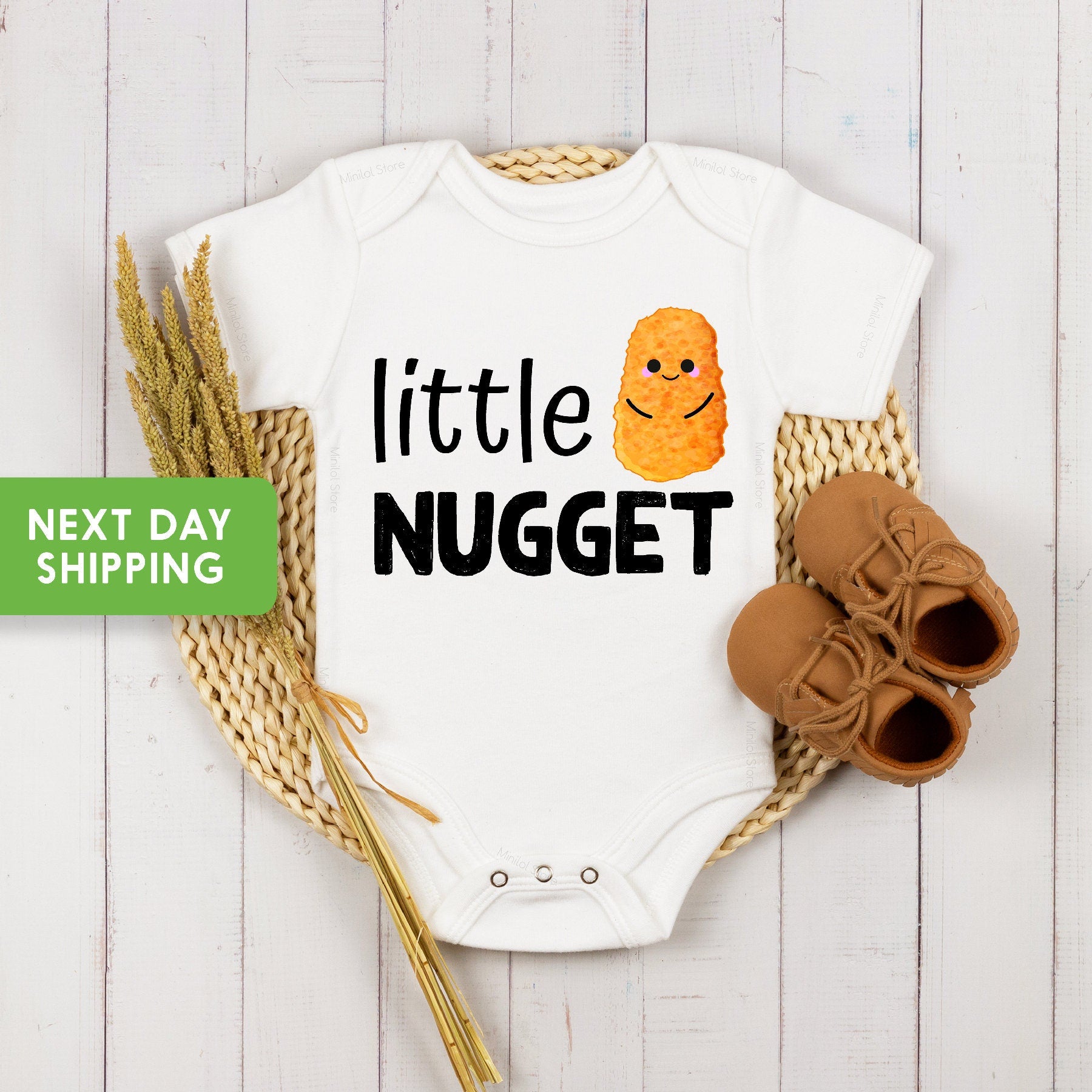 Little Nugget Onesie®, Baby Boy Girl Unisex Clothes, New Pregnancy Announcement, Baby Shower Gift Idea Onesie®