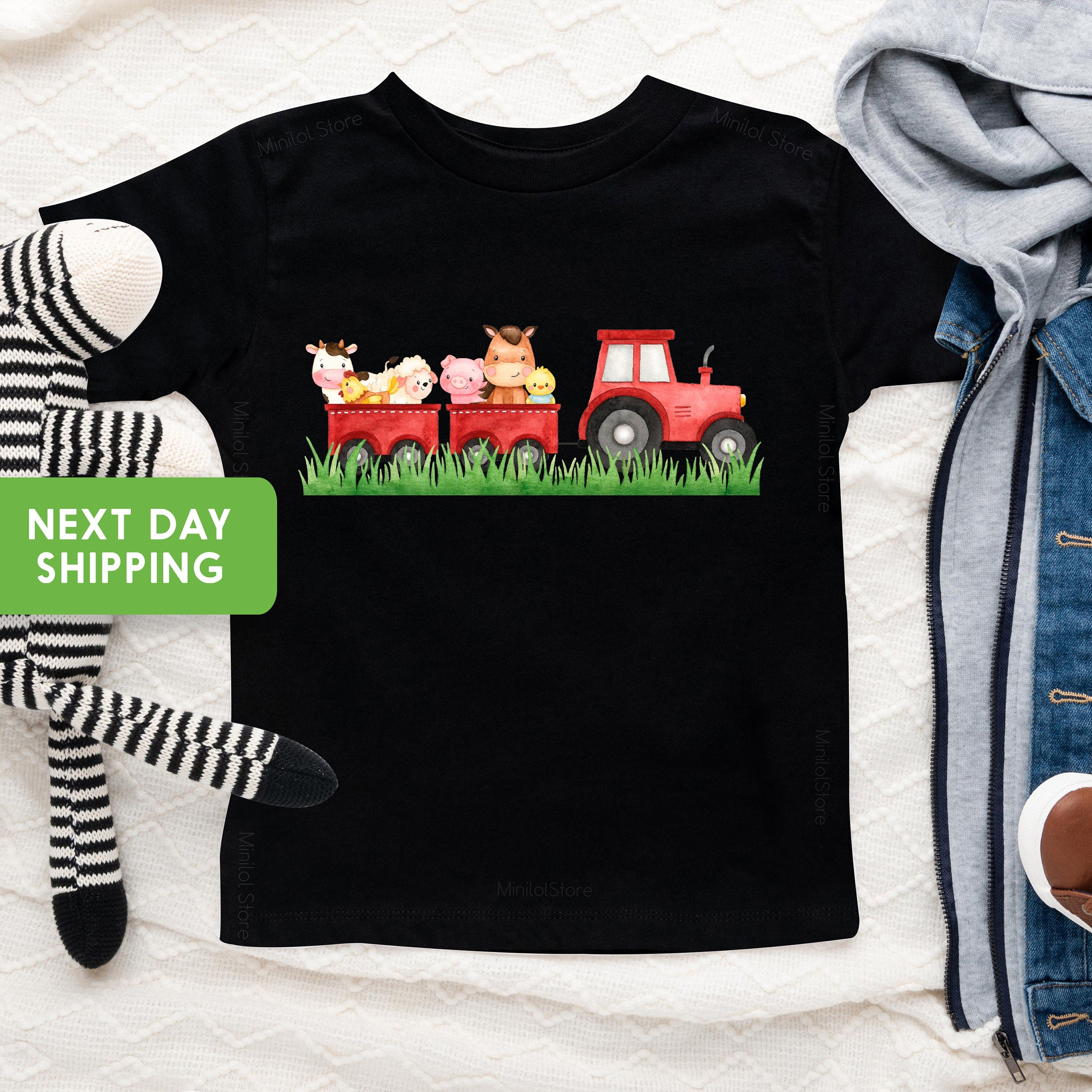 Farm Help On It's Way Shirt, Funny Farm Shirt, Farm Baby Outfit For Dad, Country Onesie® For Baby