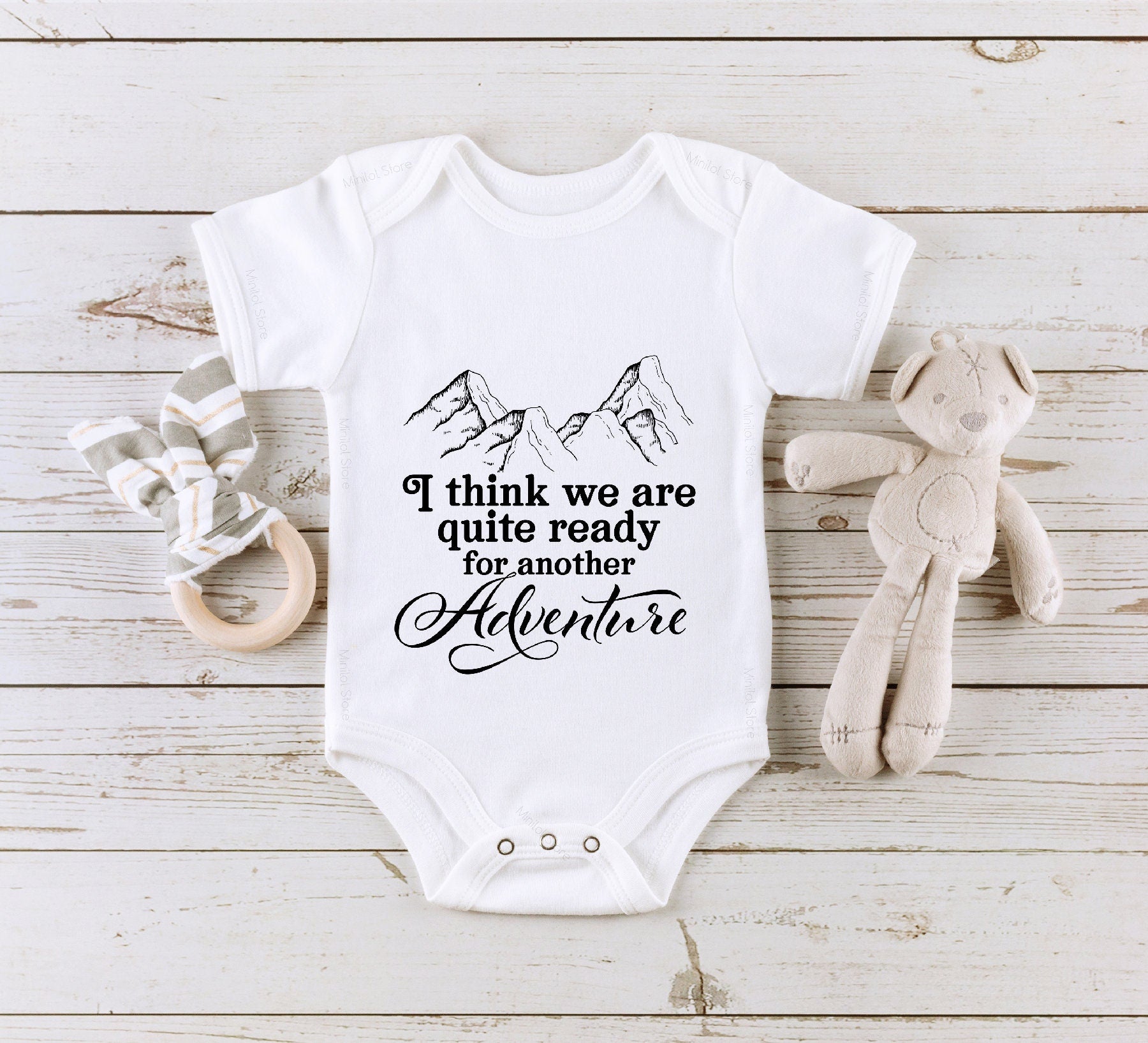 Pregnancy Announcement OnesieĀ®, I Think We Are Quite Ready For Another Adventure OnesieĀ®, Cute Bilbo Baggins Quote Bodysuit