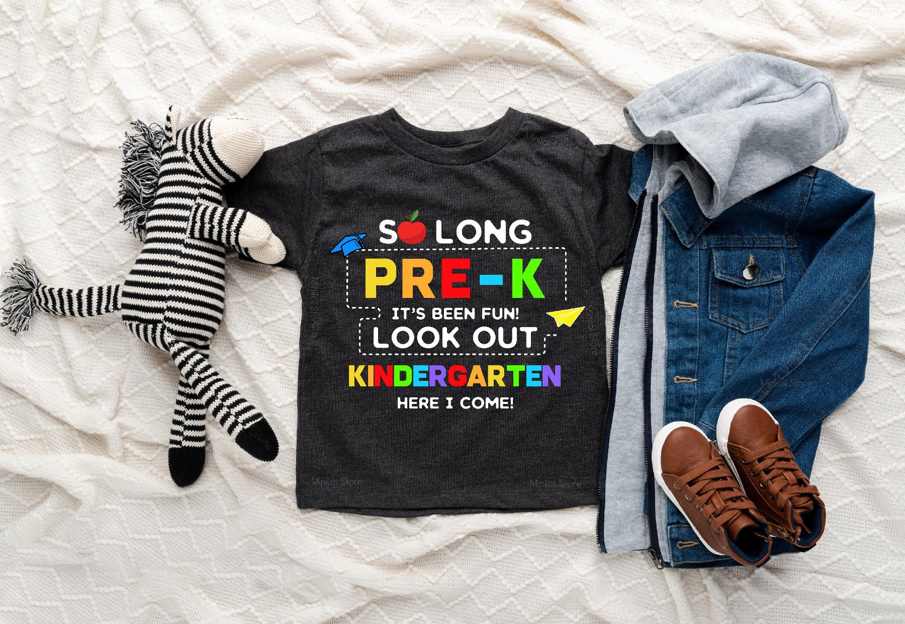 So Long Pre-K Graduation, Back To School Shirt, Graduation Pre-K Gift, Kindergarten Grade Here I Come, Pre-K Shirt, School Shirt