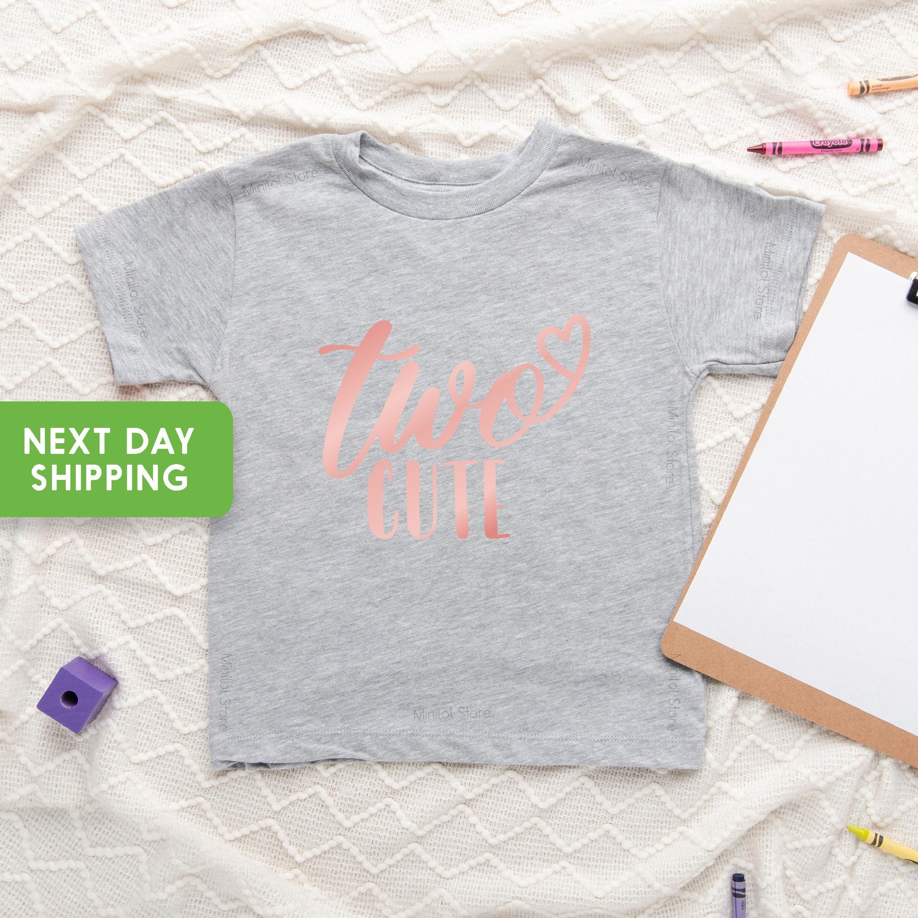 Second Birthday Onesie®, Two Cute Birthday Onesie®, 2nd Birthday Baby Onesie® for Girl, Second Birthday Gift for Girl