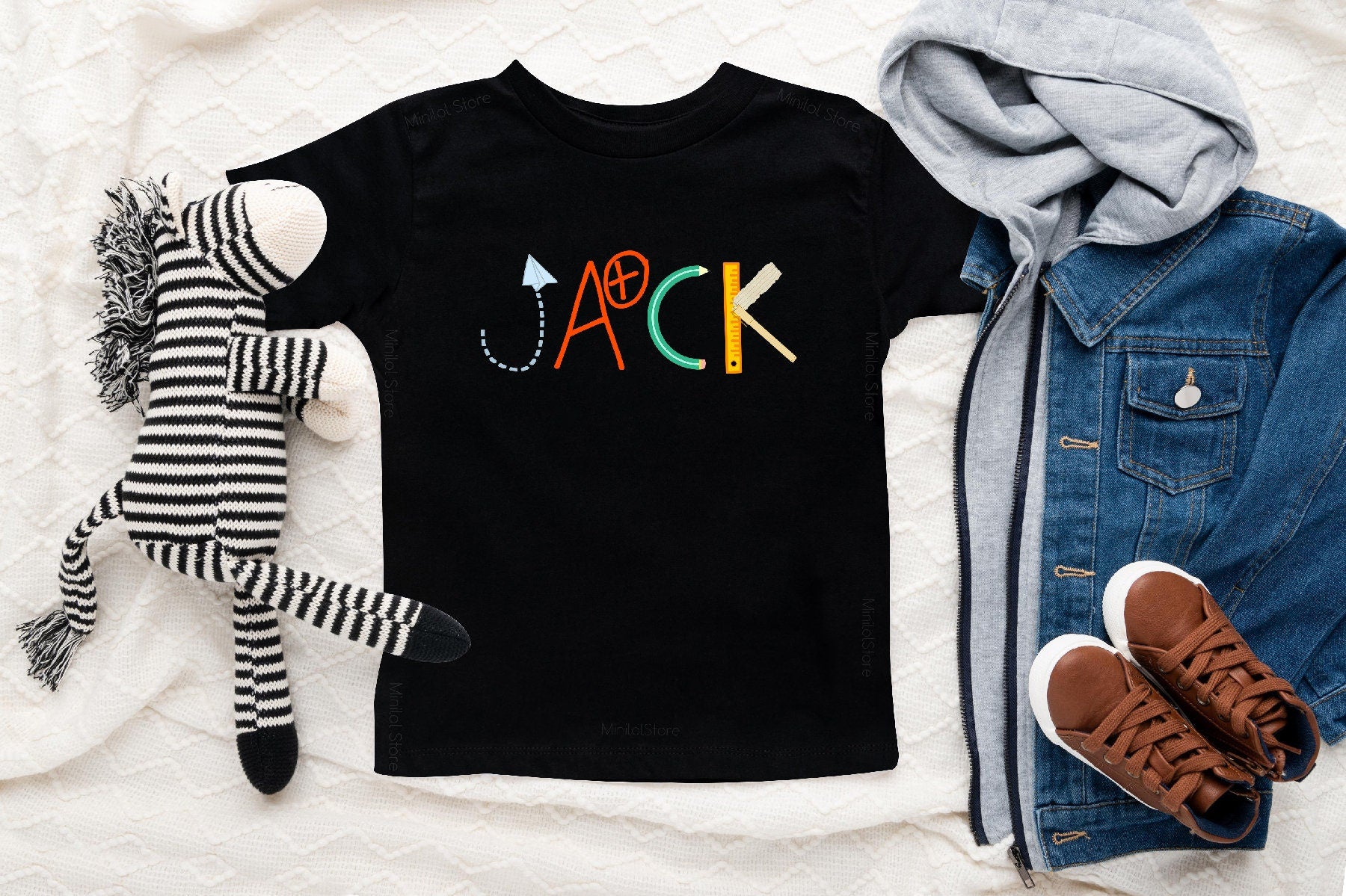 First Day Of School Shirt, Personalized Alphabet Shirt, Alphabet Kids Shirt, Cute Custom Shirt Boy And Girl, Personalized School Shirt