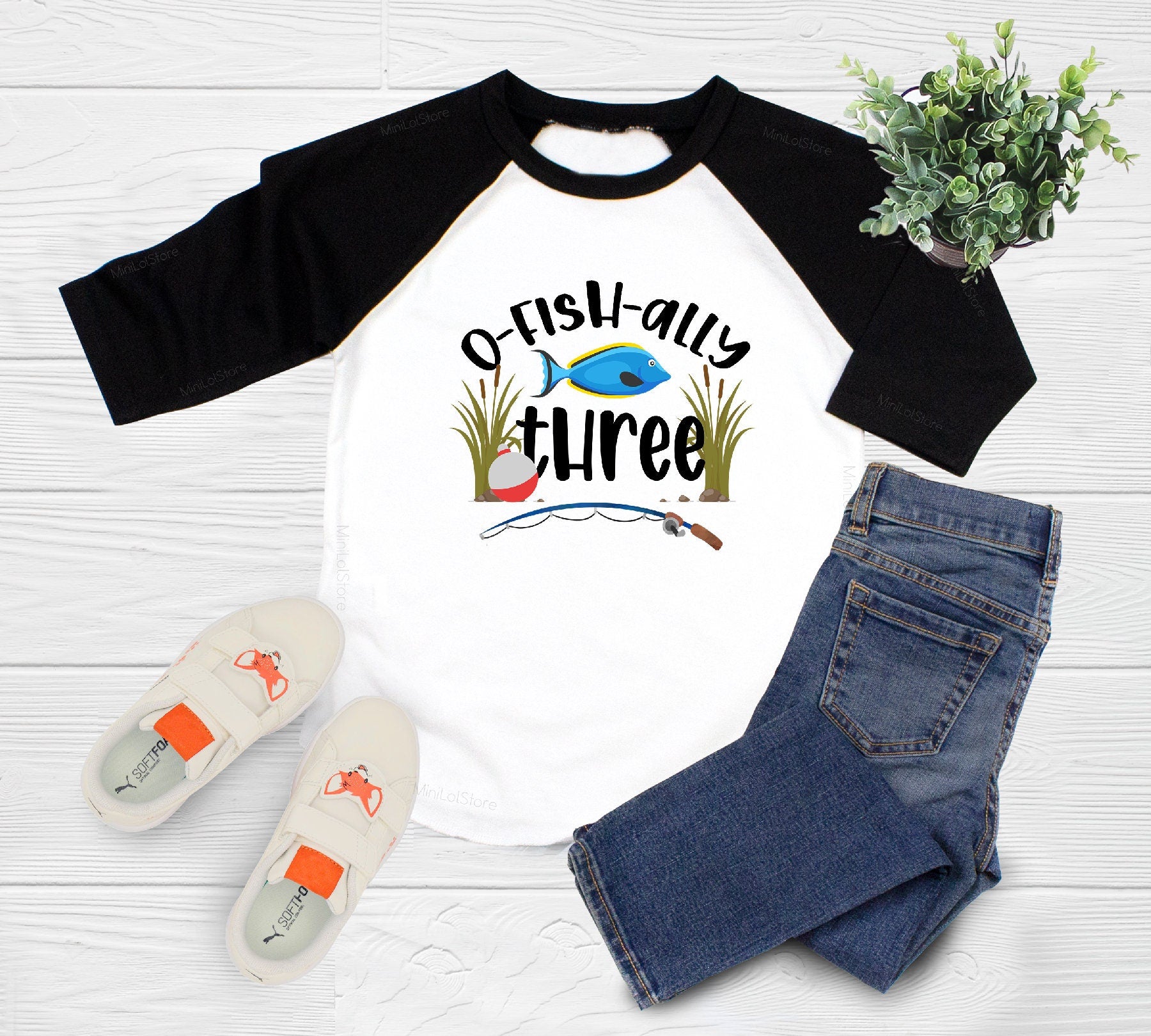 O Fish Ally Three Birthday Shirt, Officially Three Birthday Shirt, Funny Third Birthday Shirt, Kids Shirt For 3 Year Old Birthday