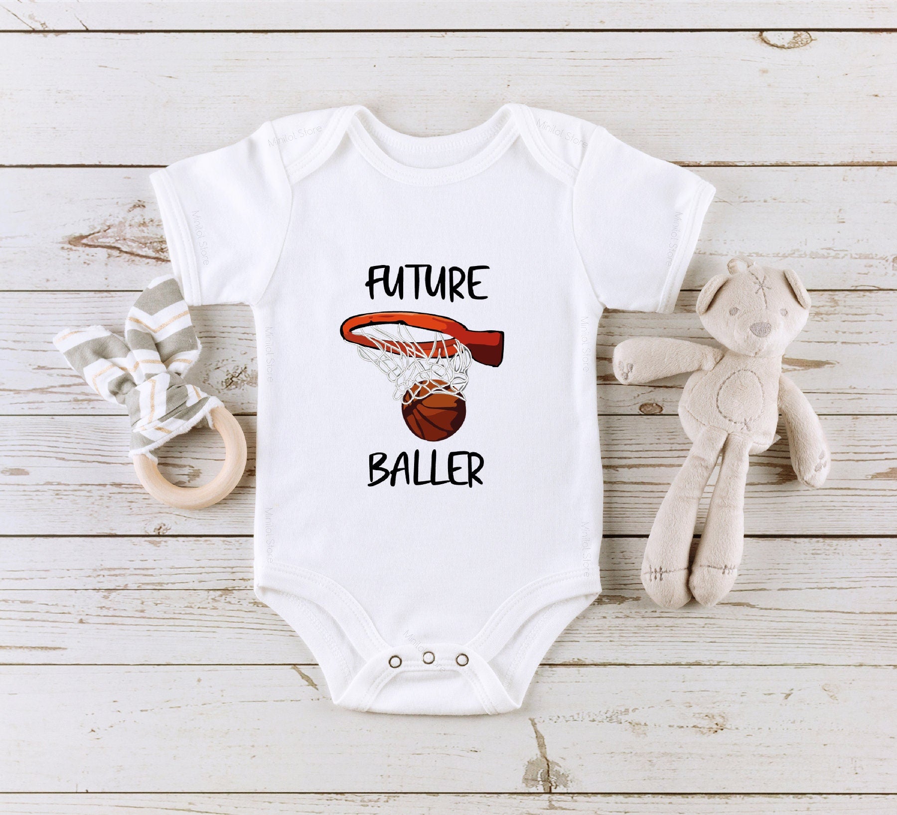 Future Baller OnesieĀ®, Future Baller Kids Shirt, Kids Basketball Outfit, Newborn Outfits for Sports Fans, Soccer Themed Shirt