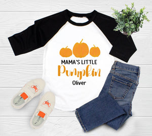 Personalized Mama’s Little Pumpkin Toddler Shirt product image 5
