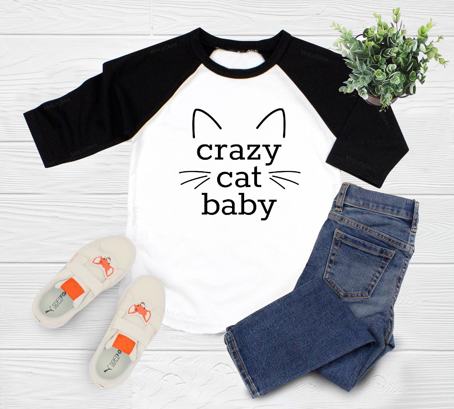 Cat Lover Toddler Shirt, Crazy Cat Baby Kids Shirt, Cat Baby Shower Gift, Baby Cat Onesie®, Kitten Onesie®, Gift For Cat lover Kids