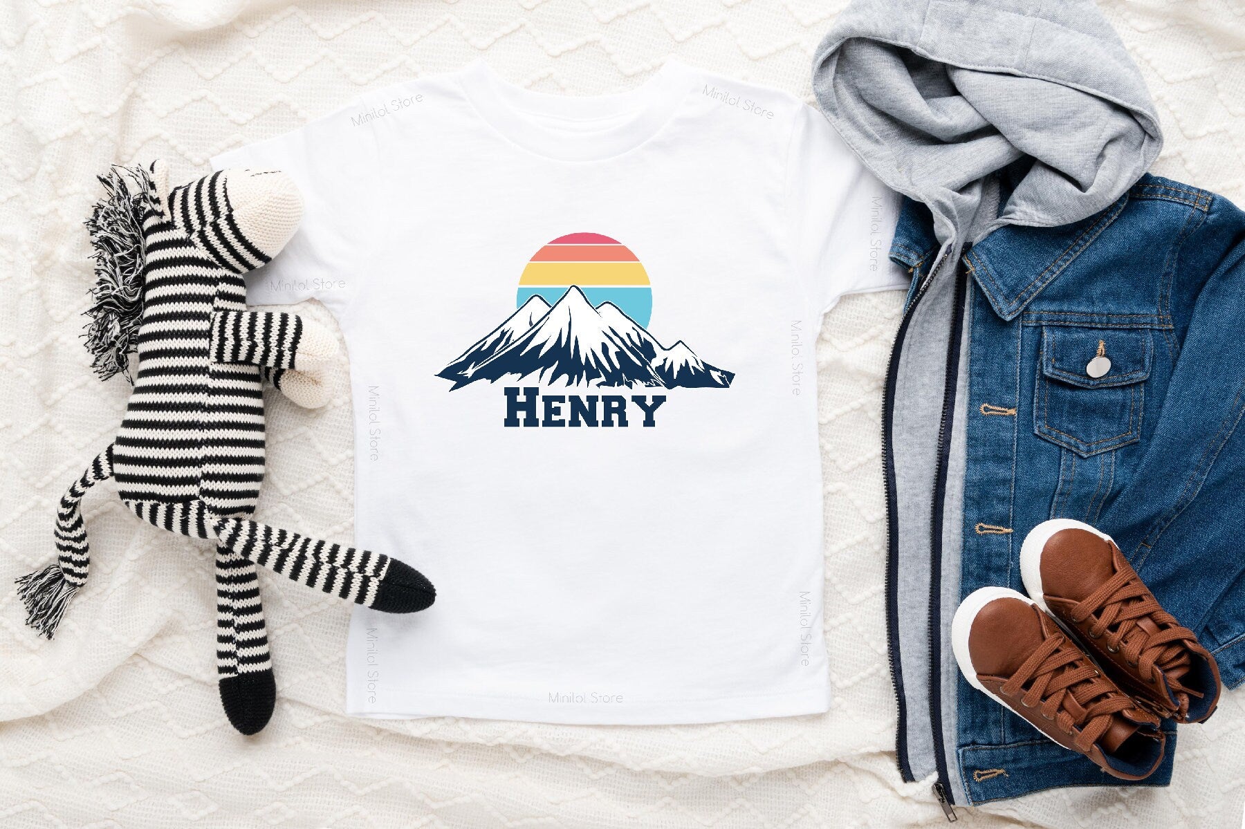 Personalized Mountain Adventure Shirt for Kids