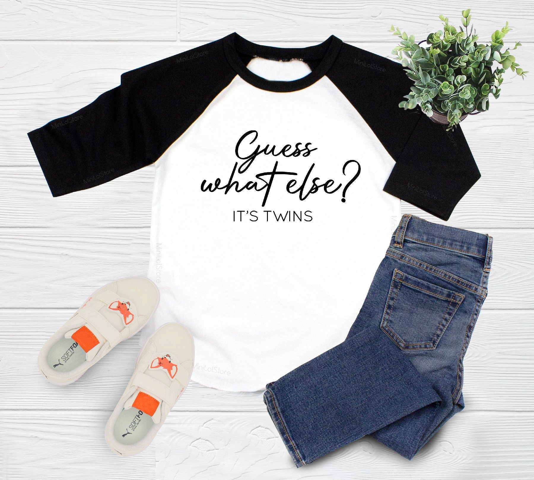 Twins Onesie®, Guess What Personalized Twin Onesie®, Twins Pregnancy Reveal Onesie®, Cute Custom Twin Baby Bodysuits