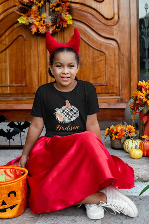 How to order Personalized Pumpkin Fall Kids Shirt – Style 2