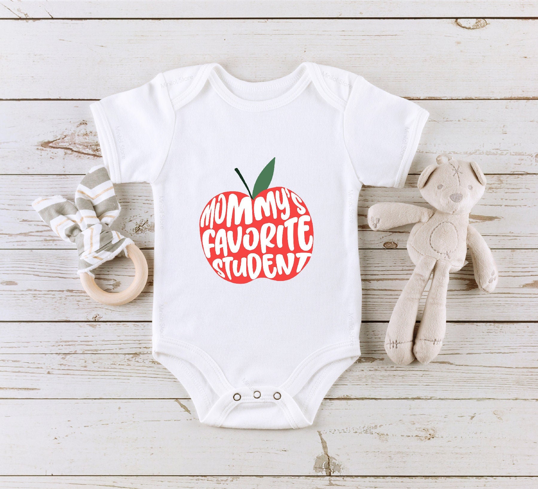 Mommy's Favorite Student Kids Shirt, Teacher Mom Shirt, School Teacher Onesie®, Funny Baby Onesie®, Teacher Mom Onesie®, Professor Onesie®