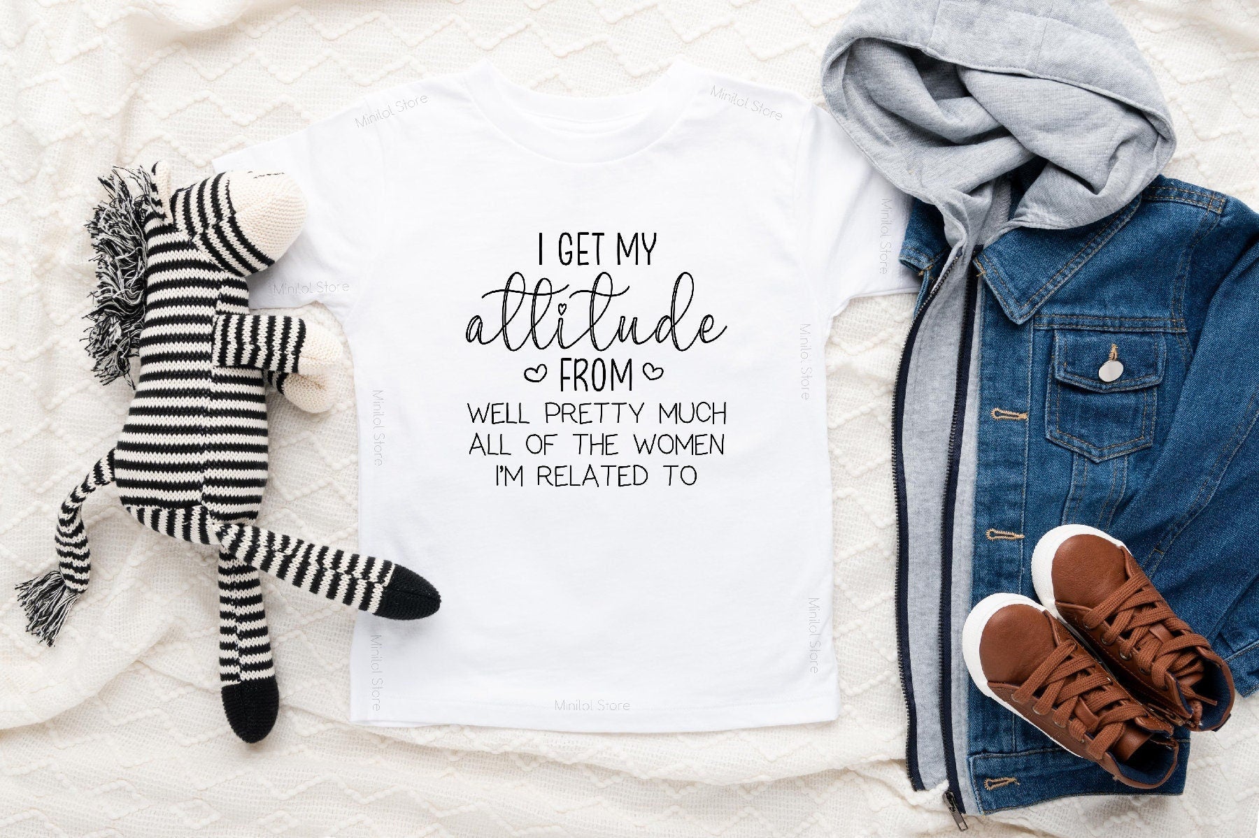 Cute Attitude T Shirt for Toddler for Girls, Sassy Attitude Toddler Shirt, I Get My Attitude Kids Shirt, Cute Toddler Clothes for Girls