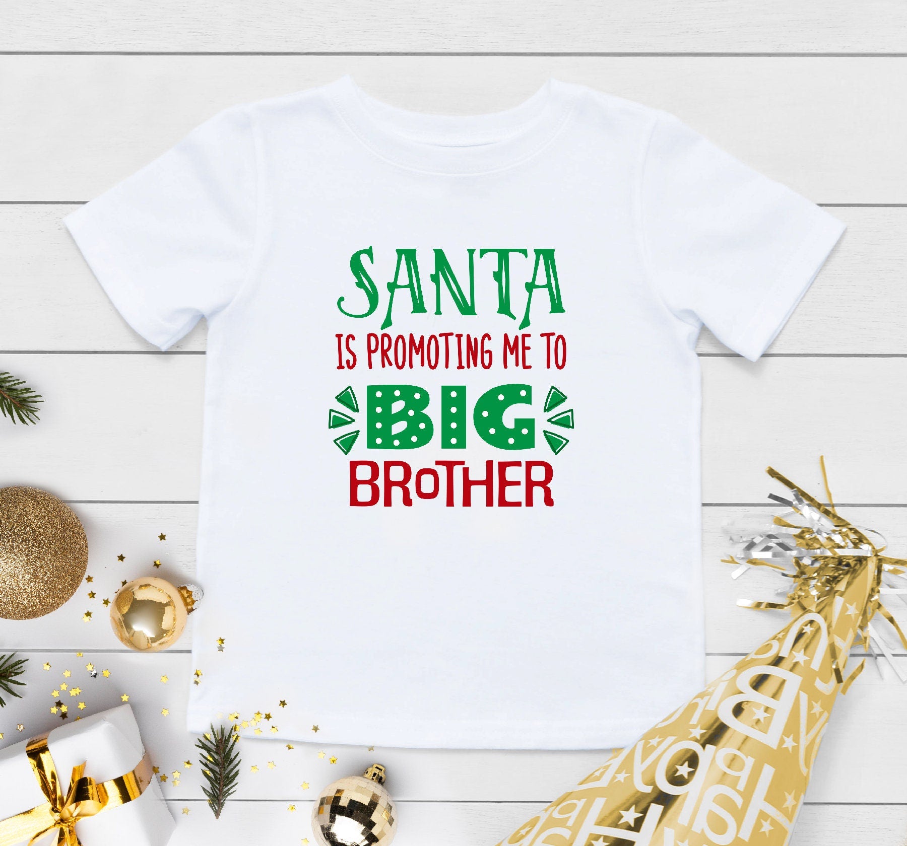 Big Brother Christmas Shirt, Promoted to Big Brother OnesieĀ®, Christmas Baby Announcement, Pregnancy Announcement Shirt, Christmas Pregnancy