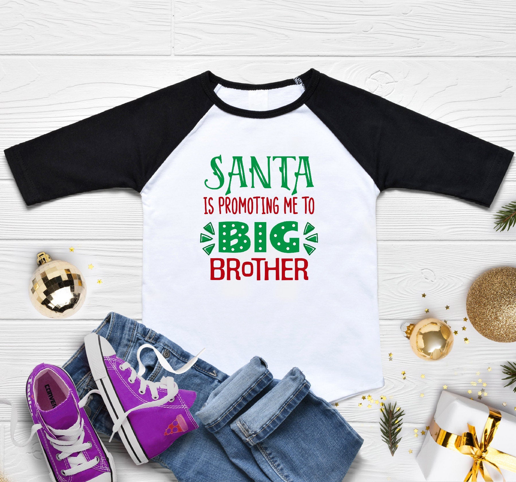 Promoted to Big Brother Shirt, Christmas Big Brother Shirt, Big Brother Christmas Shirt, Pregnancy Announcement Shirt, Christmas Pregnancy
