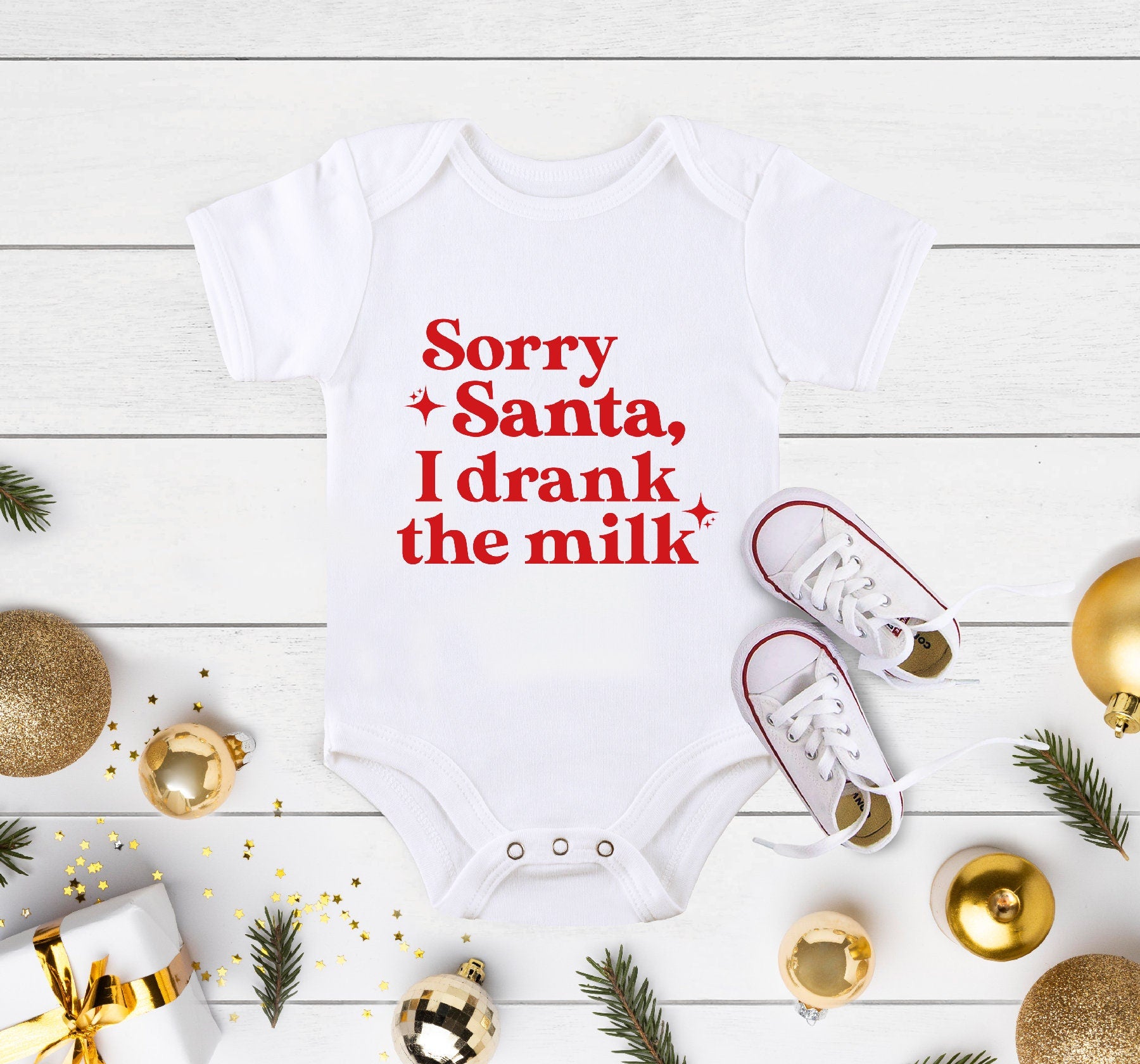 Christmas Baby Onesie®, Sorry Santa I Drank the Milk Onesie®, Christmas Baby Shower, Christmas Baby Gift, My 1st Christmas Onesie®