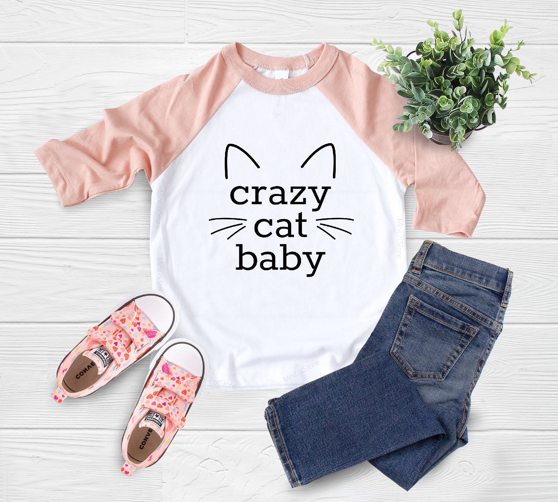 Cat Lover Toddler Shirt, Crazy Cat Baby Kids Shirt, Cat Baby Shower Gift, Baby Cat Onesie®, Kitten Onesie®, Gift For Cat lover Kids