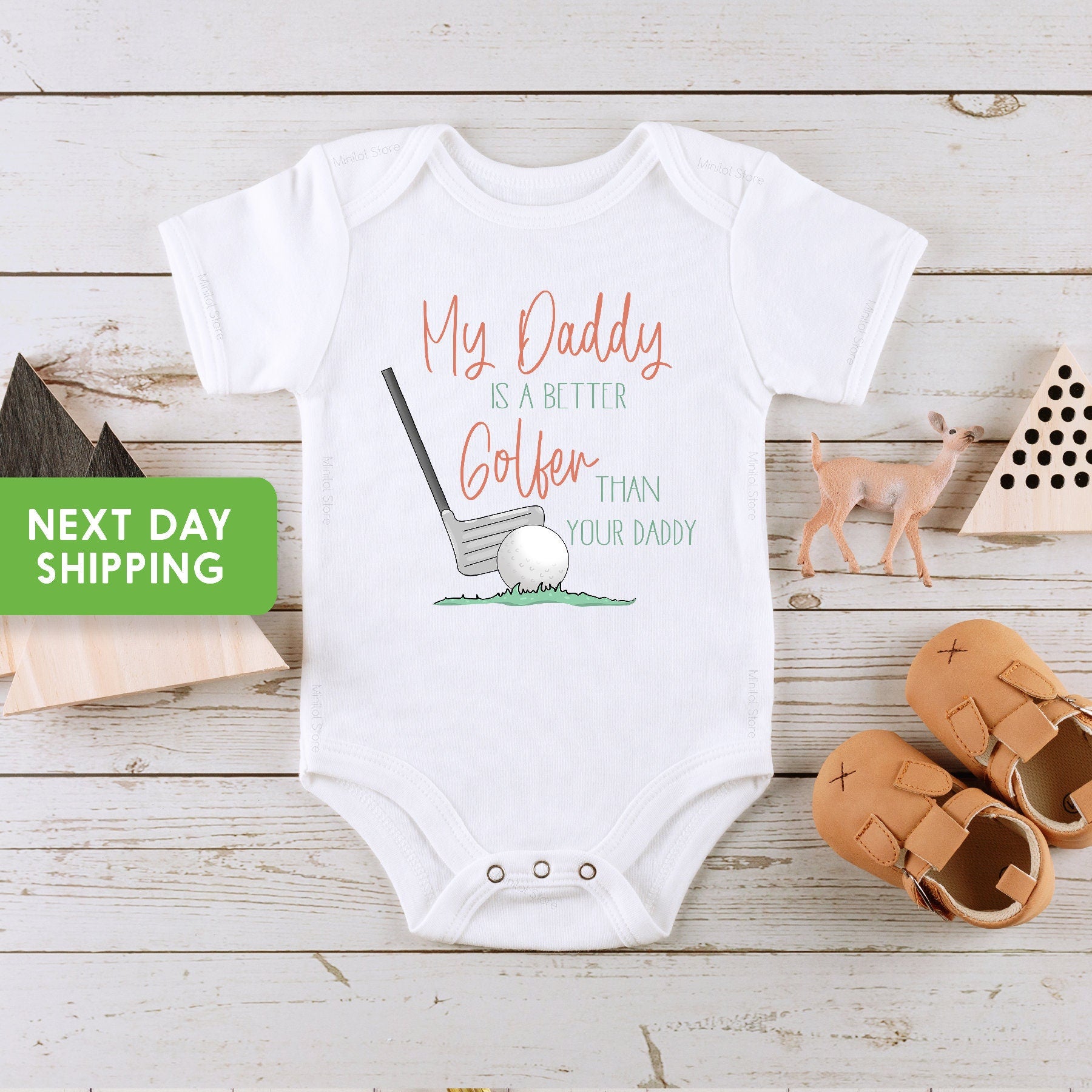 My Daddy Is A Better Golfer Than Your Daddy, Girl OnesieĀ®, Golfing OnesieĀ®, Golfer Dad OnesieĀ®, Golf Enthusiast Parents , Daddy's Girl