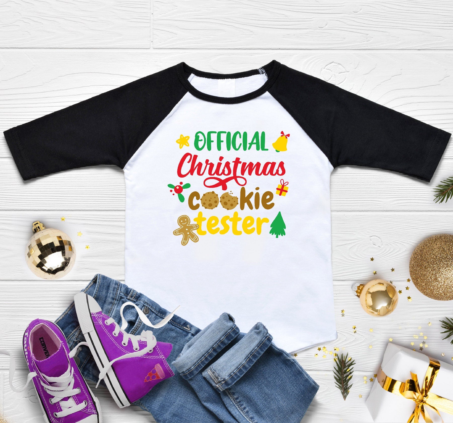 Cute Cookie Tester Shirt, Funny Christmas Toddler Shirt, Christmas Cookie Tester Baby OnesieĀ®, Christmas Kids Shirt, Merry Christmas Shirt