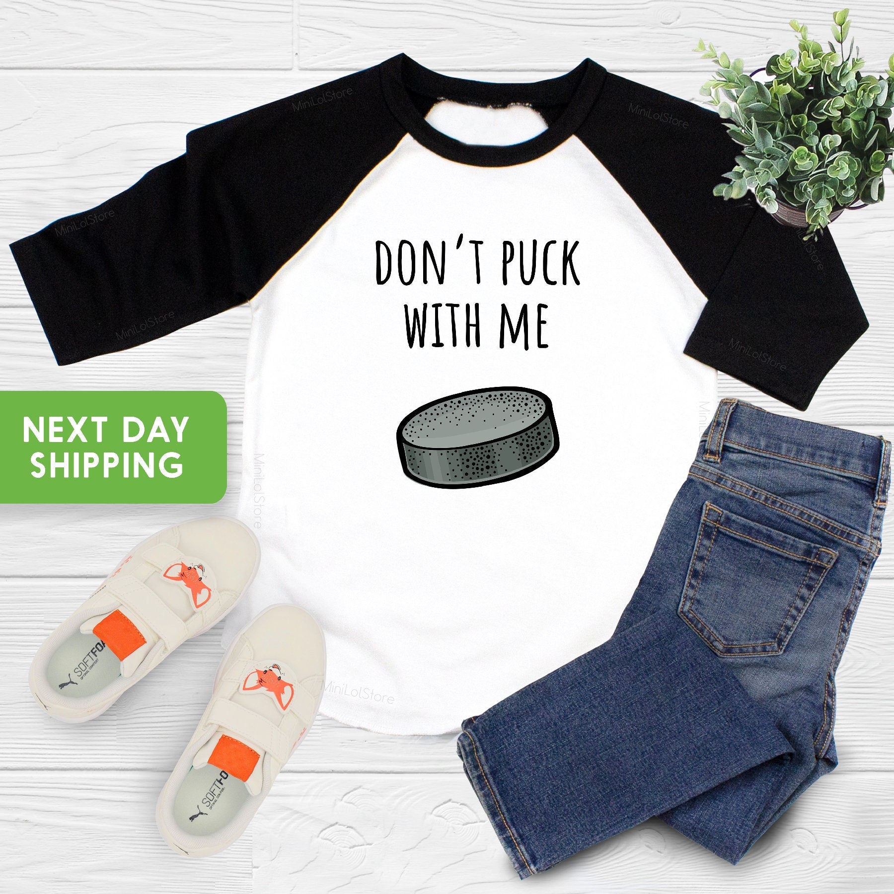 Don't Puck With Me Kids Shirt, Hockey Toddler Shirt, Hockey Baby Shirt, Hockey Dad Onesie®, New Dad Gift, Hockey Baby Shower Gift