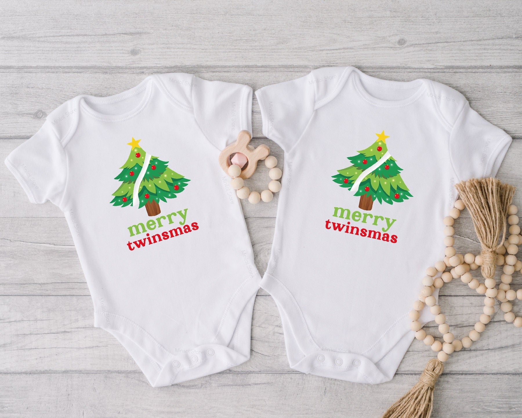 Merry Twinsmas OnesieĀ®, Twin OnesieĀ®, Twin Christmas, Twin Christmas OnesieĀ®, Christmas Twin Shirt, Twin Shirts, Christmas Baby Shower