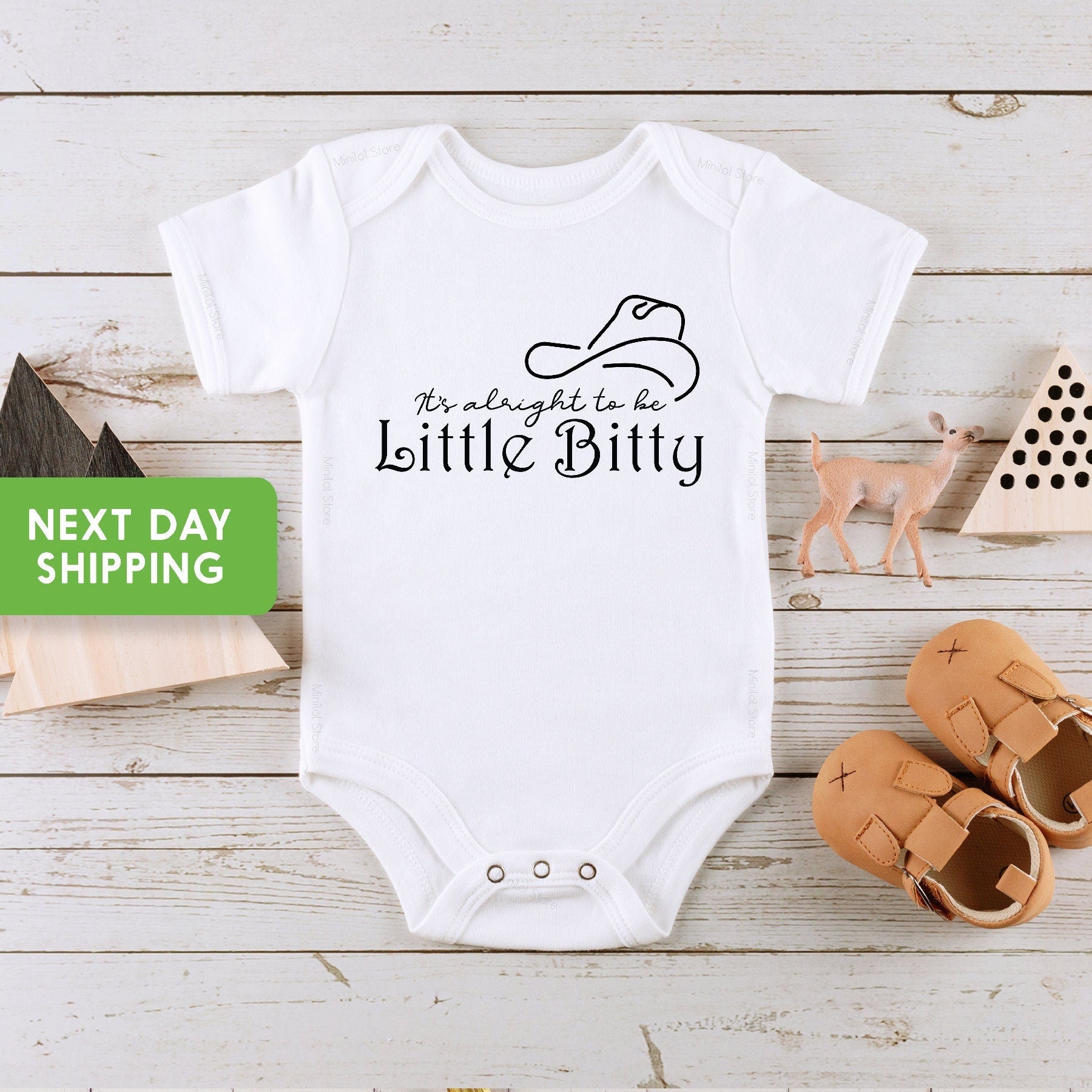 It's Alright to be Little Bitty OnesieĀ®, Funny Baby OnesieĀ®, Cute baby OnesieĀ®, Baby Shower Gift, New Baby OnesieĀ®, Funny Gift For Baby