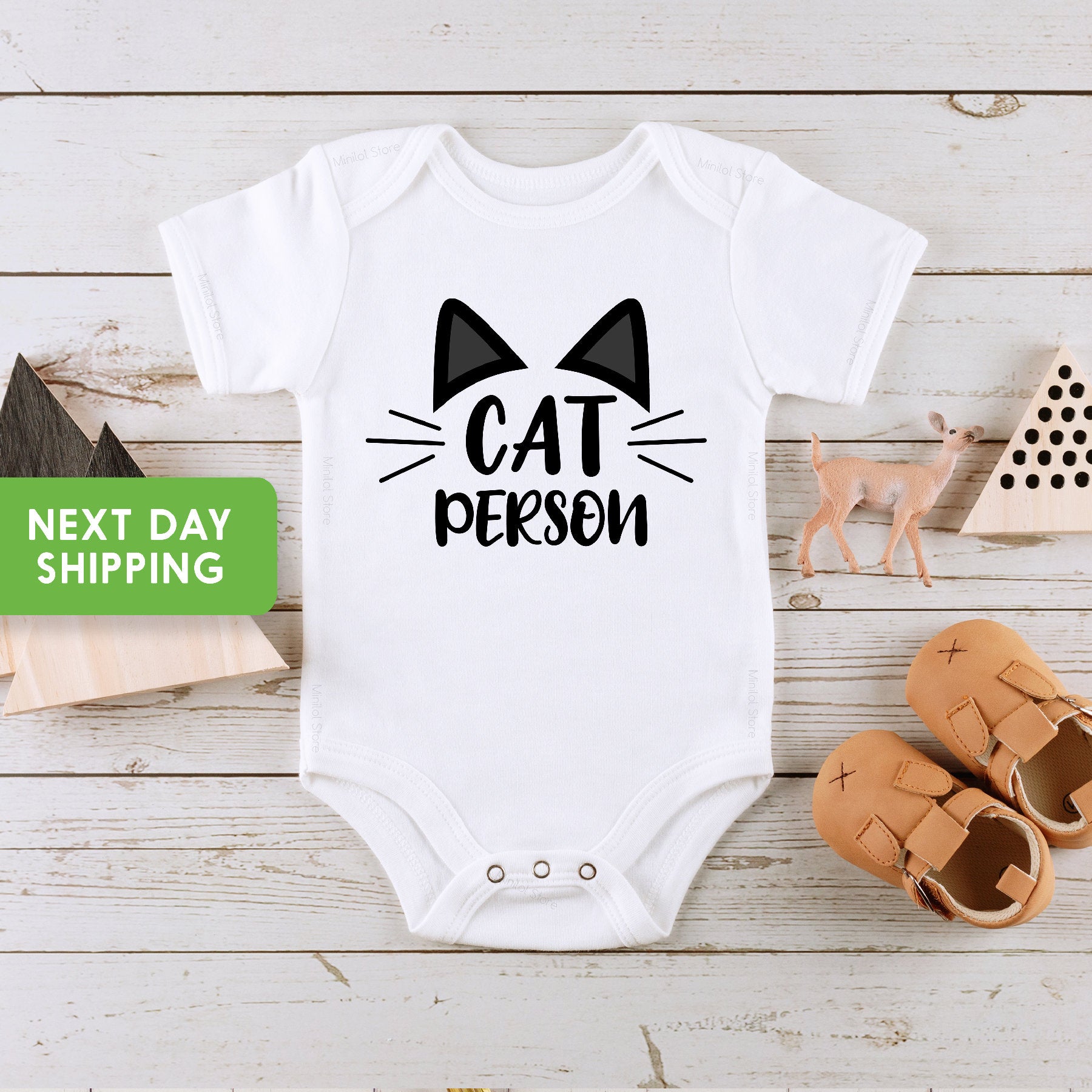 Cat Person OnesieĀ®, Cat Lover Toddler Shirt, Animal Lover OnesieĀ®, Baby Shower Gift, Minimalist Baby, Gender Neutral OnesieĀ®