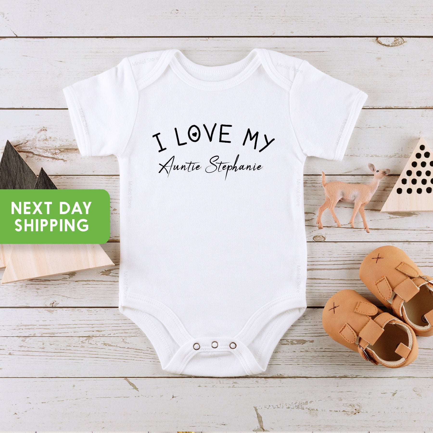 Personalized I Love My Custom Baby Onesie®, Custom Name Cute I Love You Onesie®, I Am So Loved Bodysuit, Baby Shower Gift, New Baby Gift