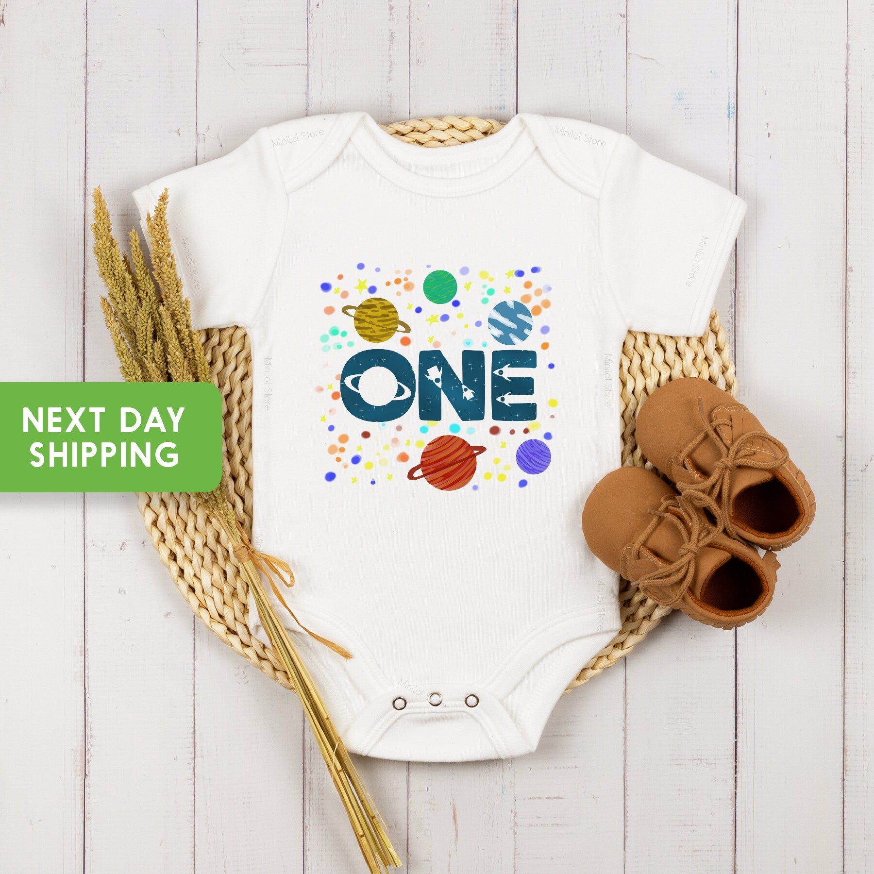 Space One Birthday OnesieĀ®, Astronaut 1st Birthday Party, 1st Trip Around the Sun Birthday Outfit, Rocket 1st Birthday OnesieĀ®, Birthday Boy