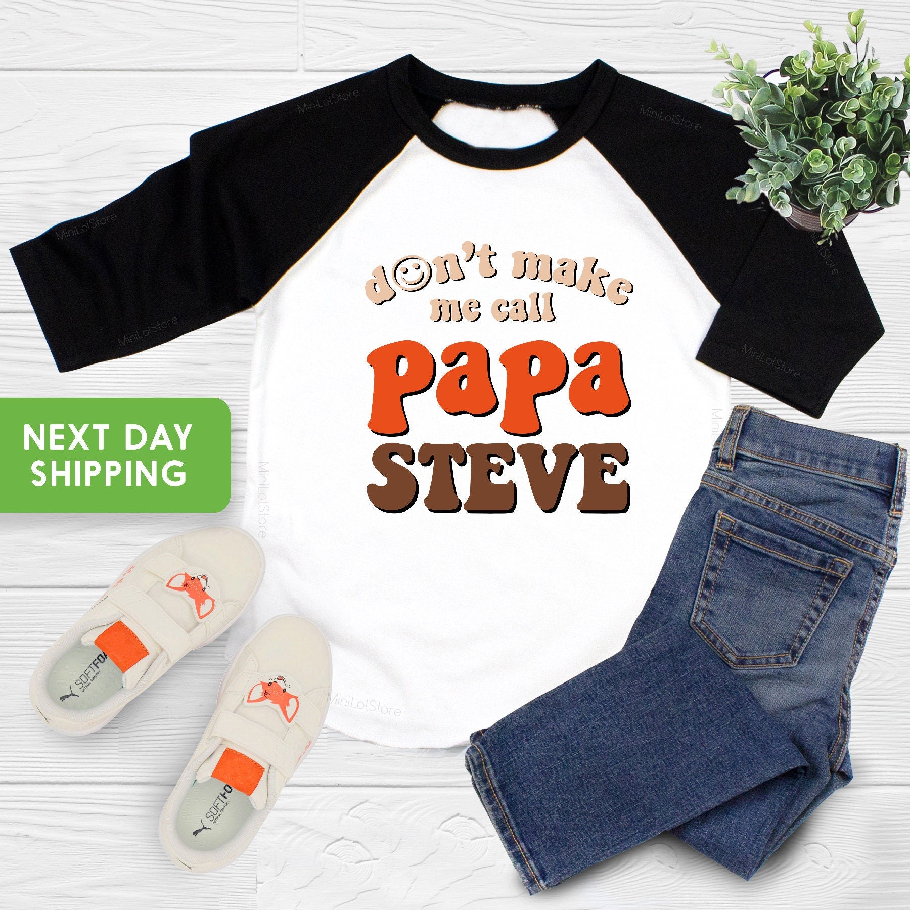 Don't Make Me Call Papa Onesie® Baby Gift, Cute Baby Clothes, Personalized Grandpa Unisex Baby Bodysuit, Baby Shower Gift, Funny Onesie®