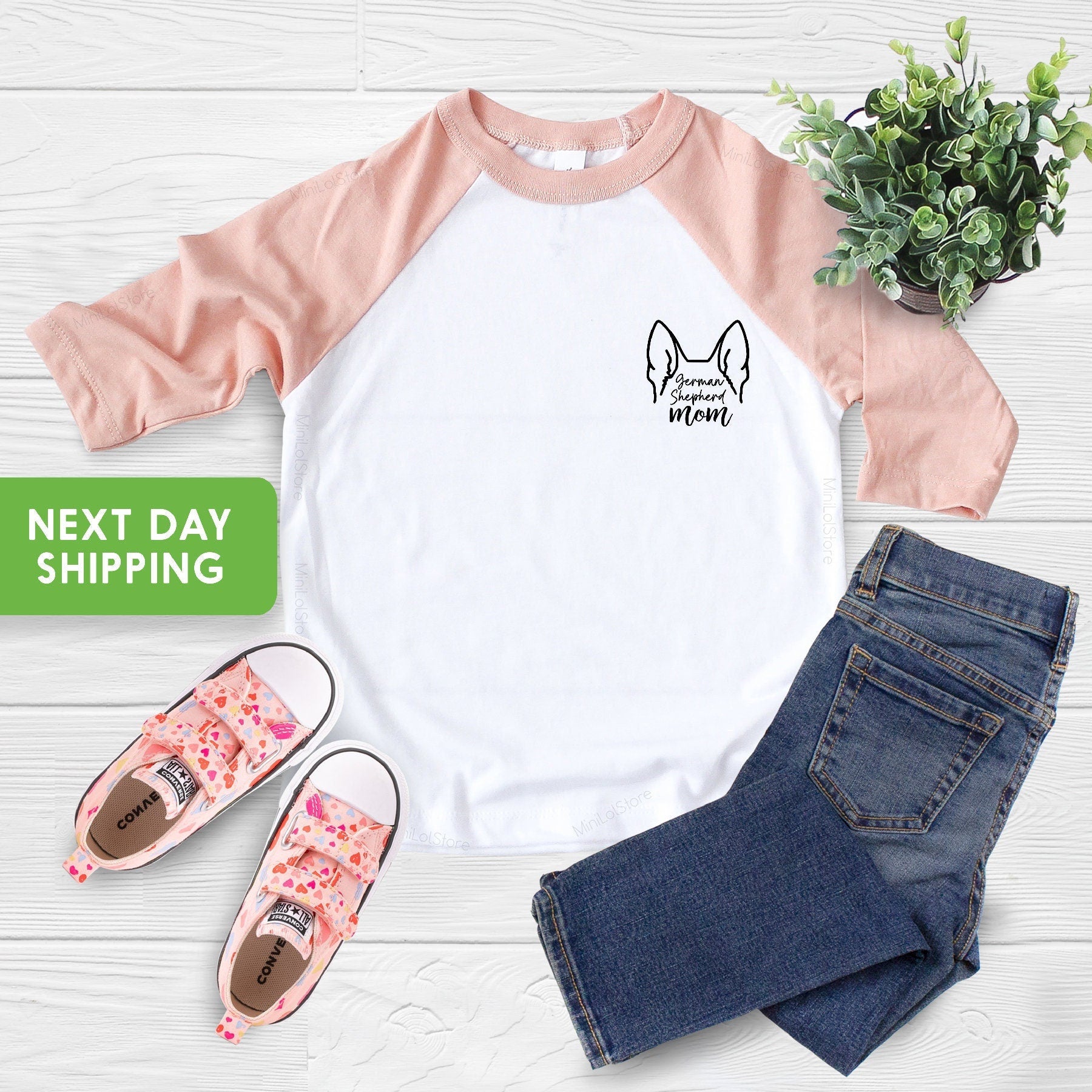 Custom Dog Ears Toddler Shirt, Dog Mom Gift, Dog Lover OnesieĀ®, Dog People Shirt New Dog Owner Shirt, Pet Lover OnesieĀ®