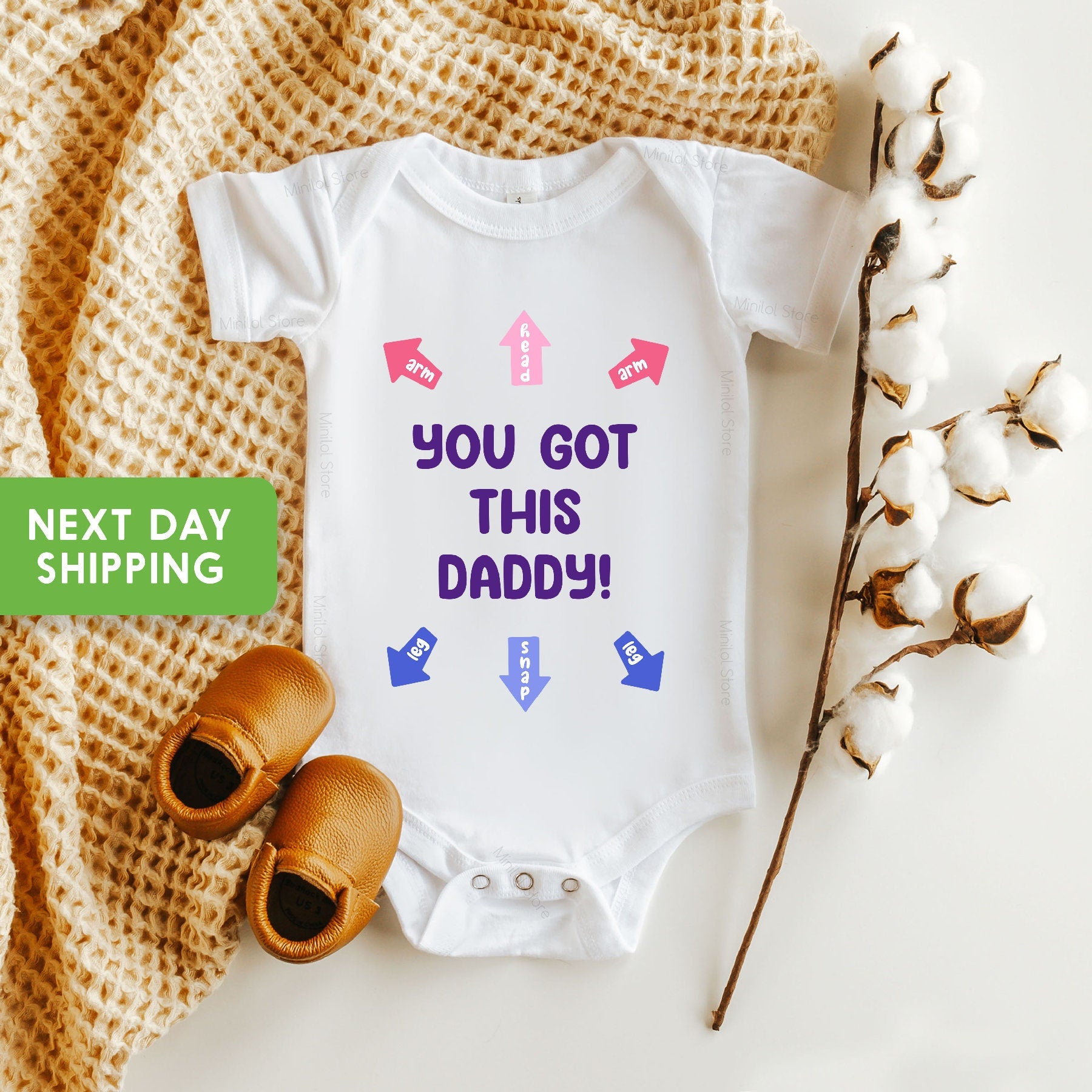 You Got This Daddy OnesieĀ®, First Time Dad Gift, Daddy Announcement, Dad OnesieĀ®, Father's Day Gift, Baby Announcement, Baby Shower Gift