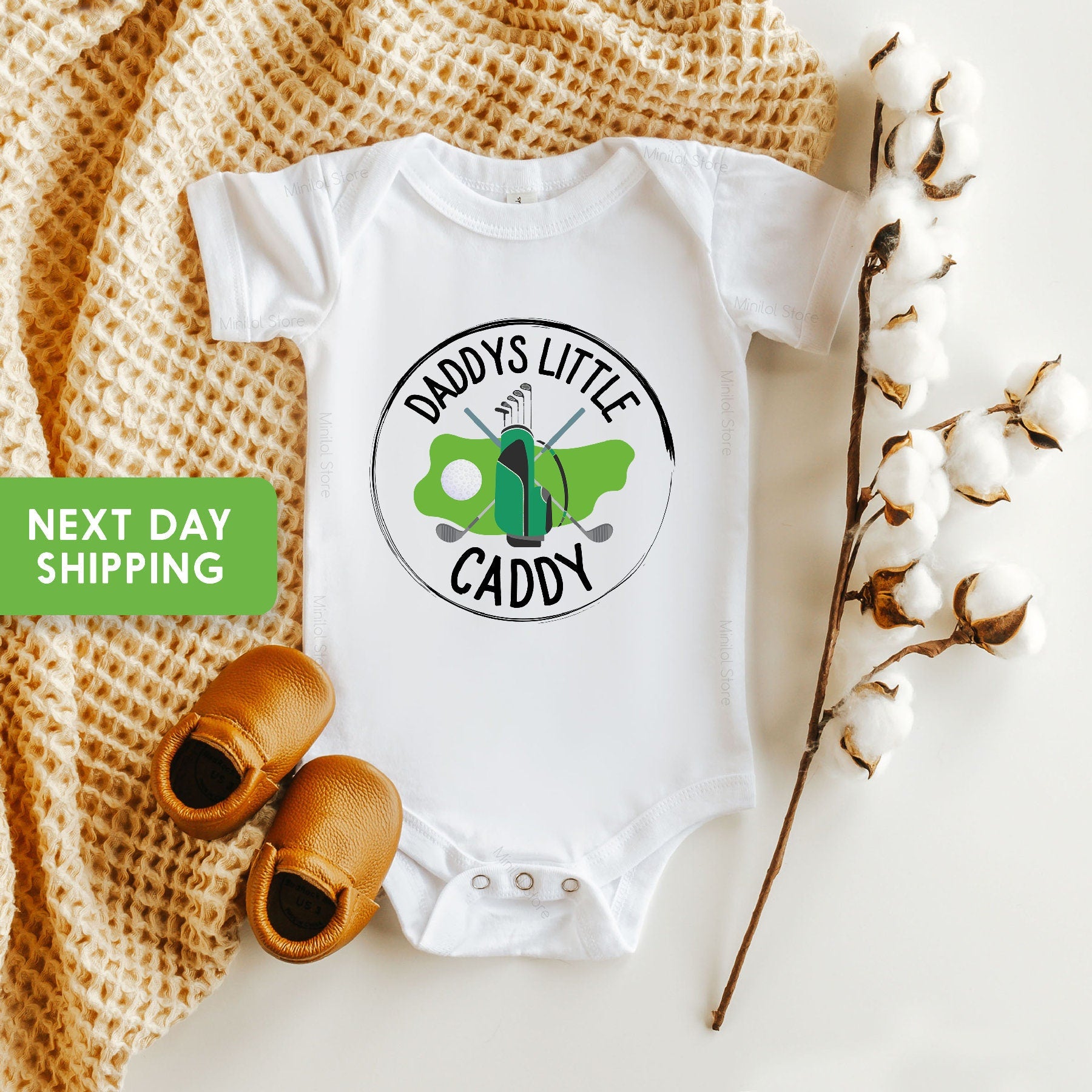 Daddy's Little Caddy OnesieĀ®, Toddler Shirt, Golfing Buddy OnesieĀ®, Cute Father's Day OnesieĀ®, Golfer Dad Gift, Golf Baby Announcement