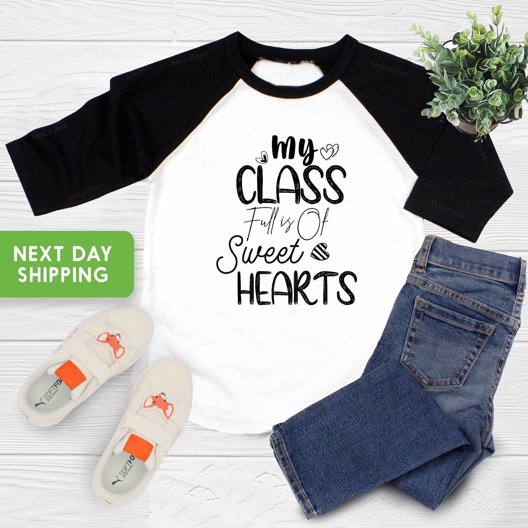My Class Full is Of Sweet Hearts Valentine's Day, Gift for Valentines Day Shirt, Teachers Day Kids Shirts, Valentines Day Gift, Heart Shirt