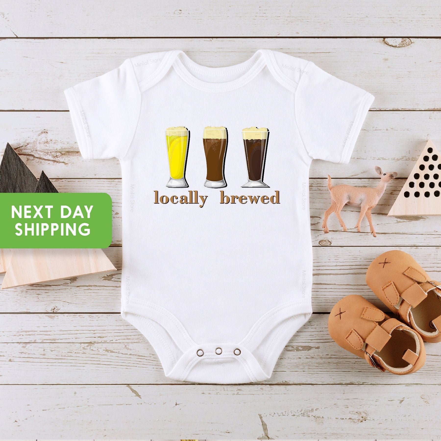 Funny Baby Onesie® , Locally Brewed Baby Onesie®, Beer Baby One Piece, Fun and Unique Baby Shower Gift, New Baby Gift