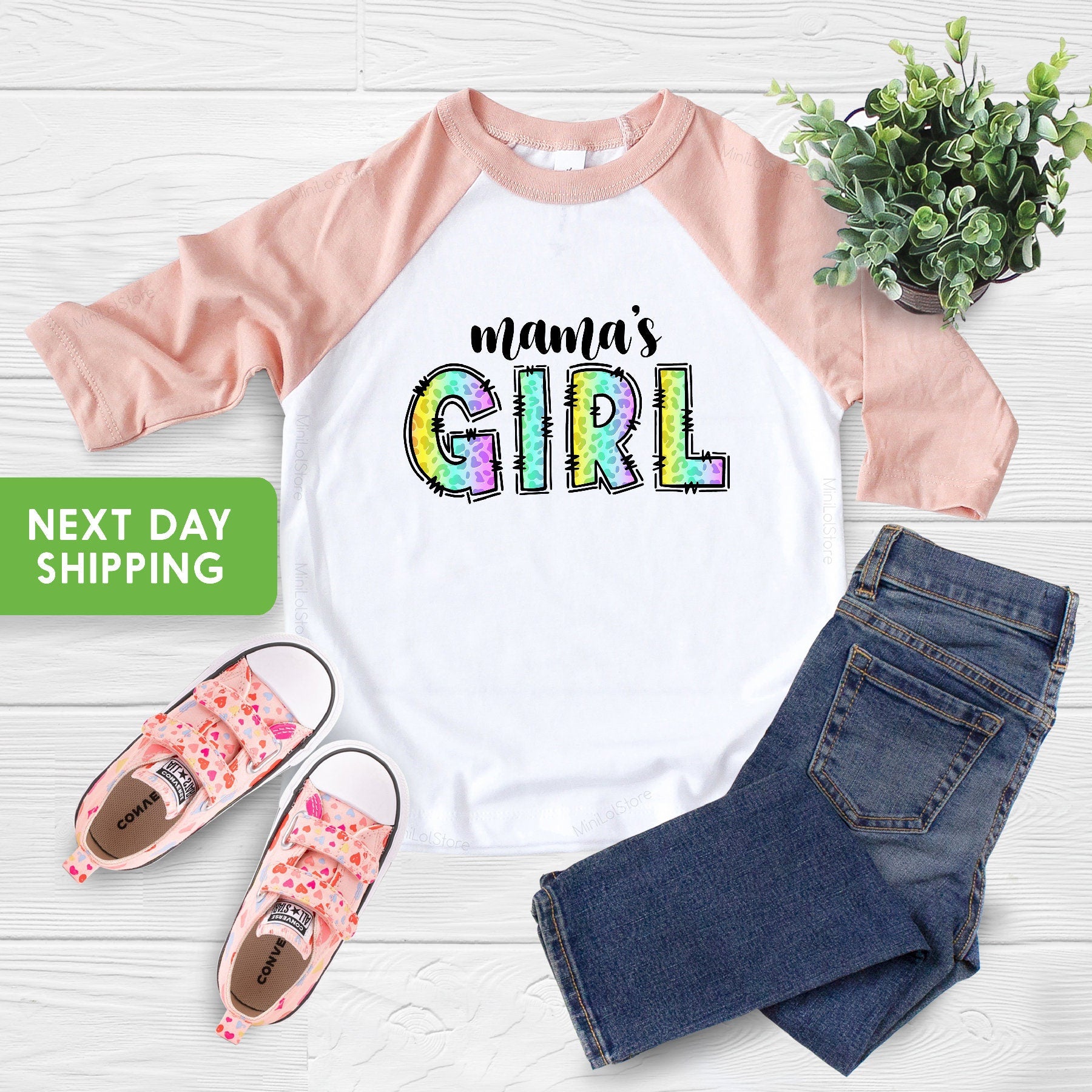 Mama's Girl Baby Onesie®, Pregnancy Announcement, Mother's Day Gift, Gender Reveal Baby Onesie®, Baby Announcement, Mother's Day Shirt