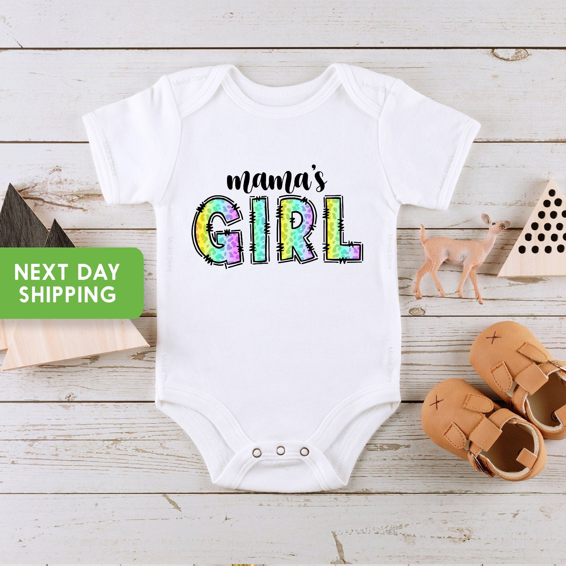 Mama's Girl Baby Onesie®, Pregnancy Announcement, Mother's Day Gift, Gender Reveal Baby Onesie®, Baby Announcement, Mother's Day Shirt