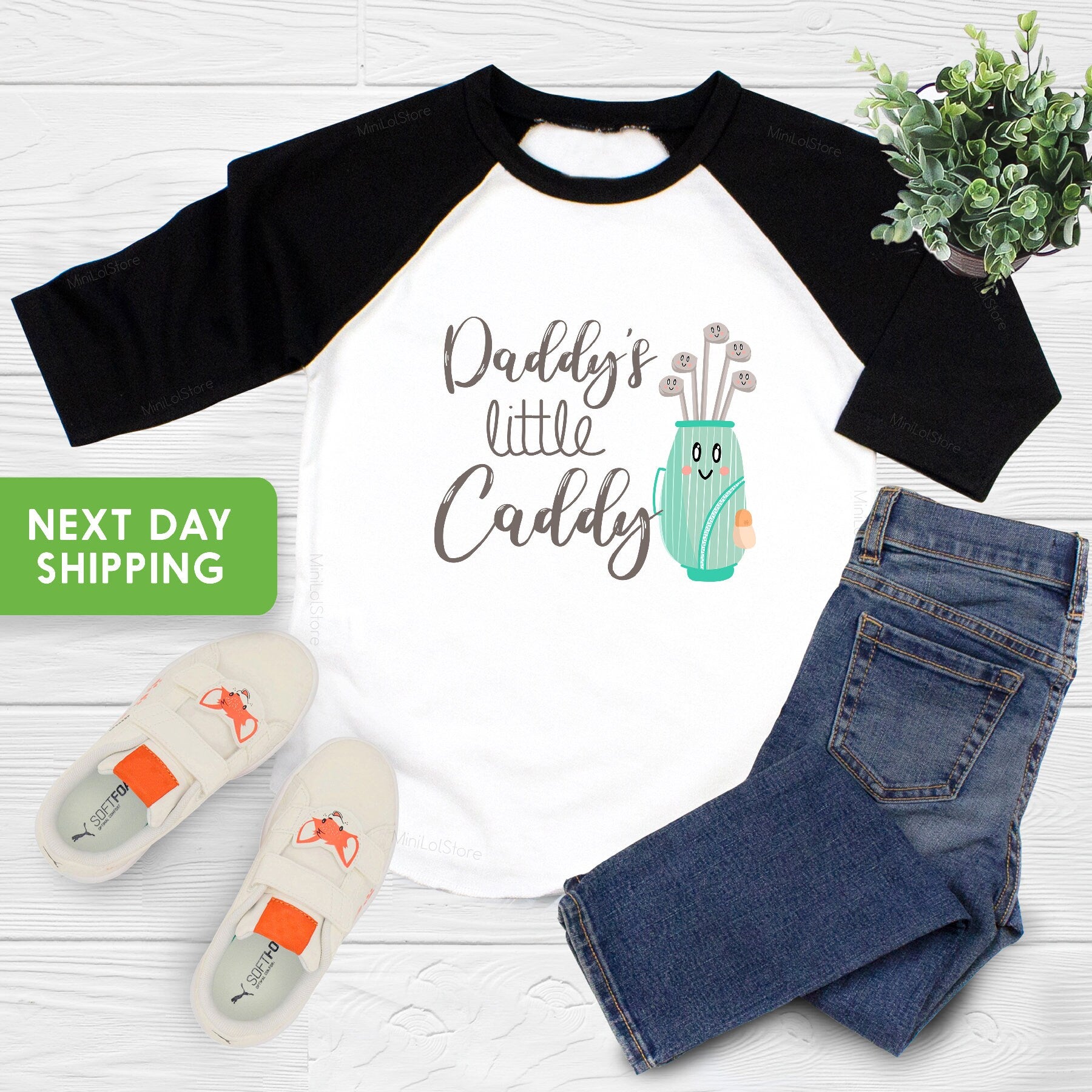 Daddy's Golfing Buddy Onesie®, Daddy's Little Caddy, Cute Father's Day Onesie®, Golfing Buddy Toddler Shirt, Daddy's Caddy Toddler Shirt