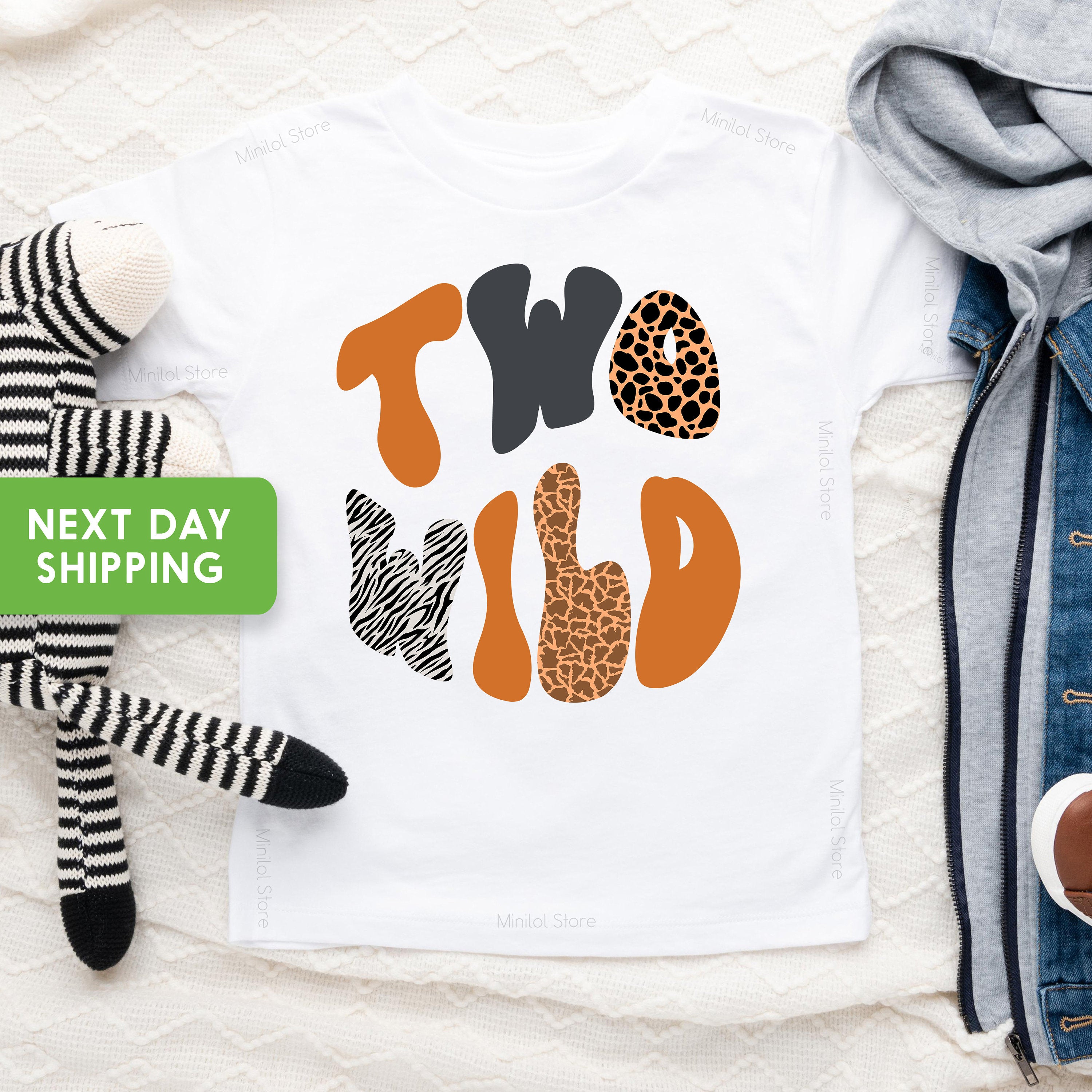 Two Wild Safari Birthday Shirt, 2nd Birthday Shirt, Kids Leopard Shirt, Safari Animals Jungle Shirt, Second Birthday Shirt, Birthday Shirt