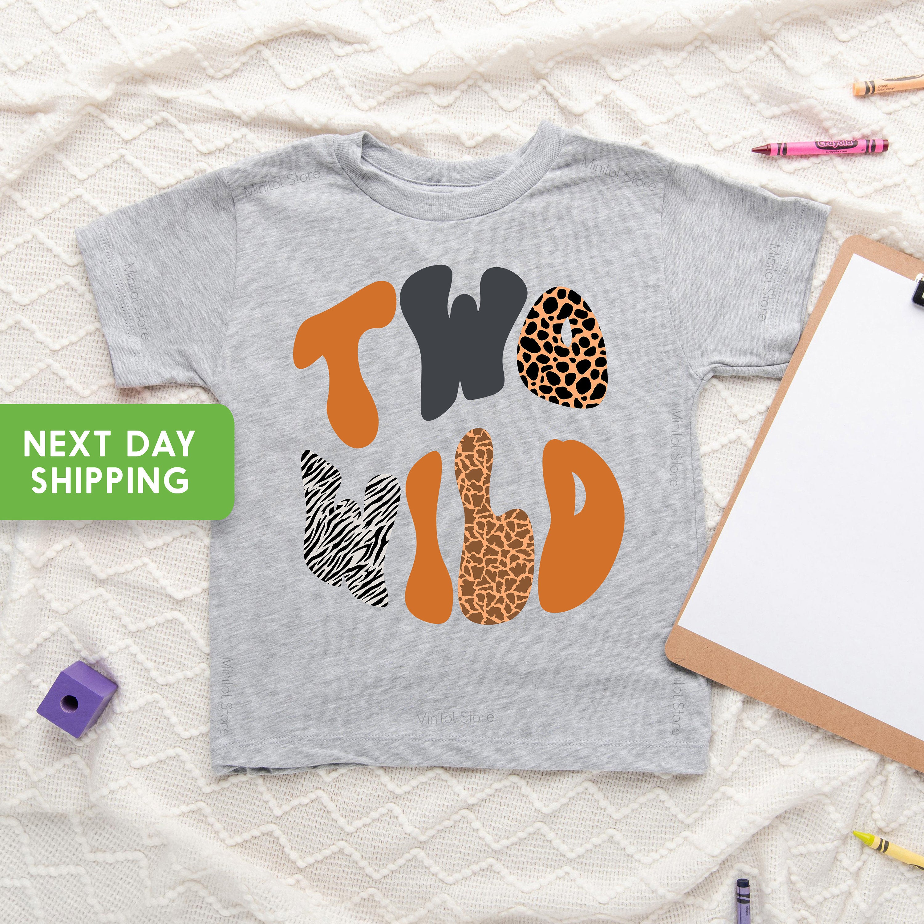 Two Wild Safari Birthday Shirt, 2nd Birthday Shirt, Kids Leopard Shirt, Safari Animals Jungle Shirt, Second Birthday Shirt, Birthday Shirt