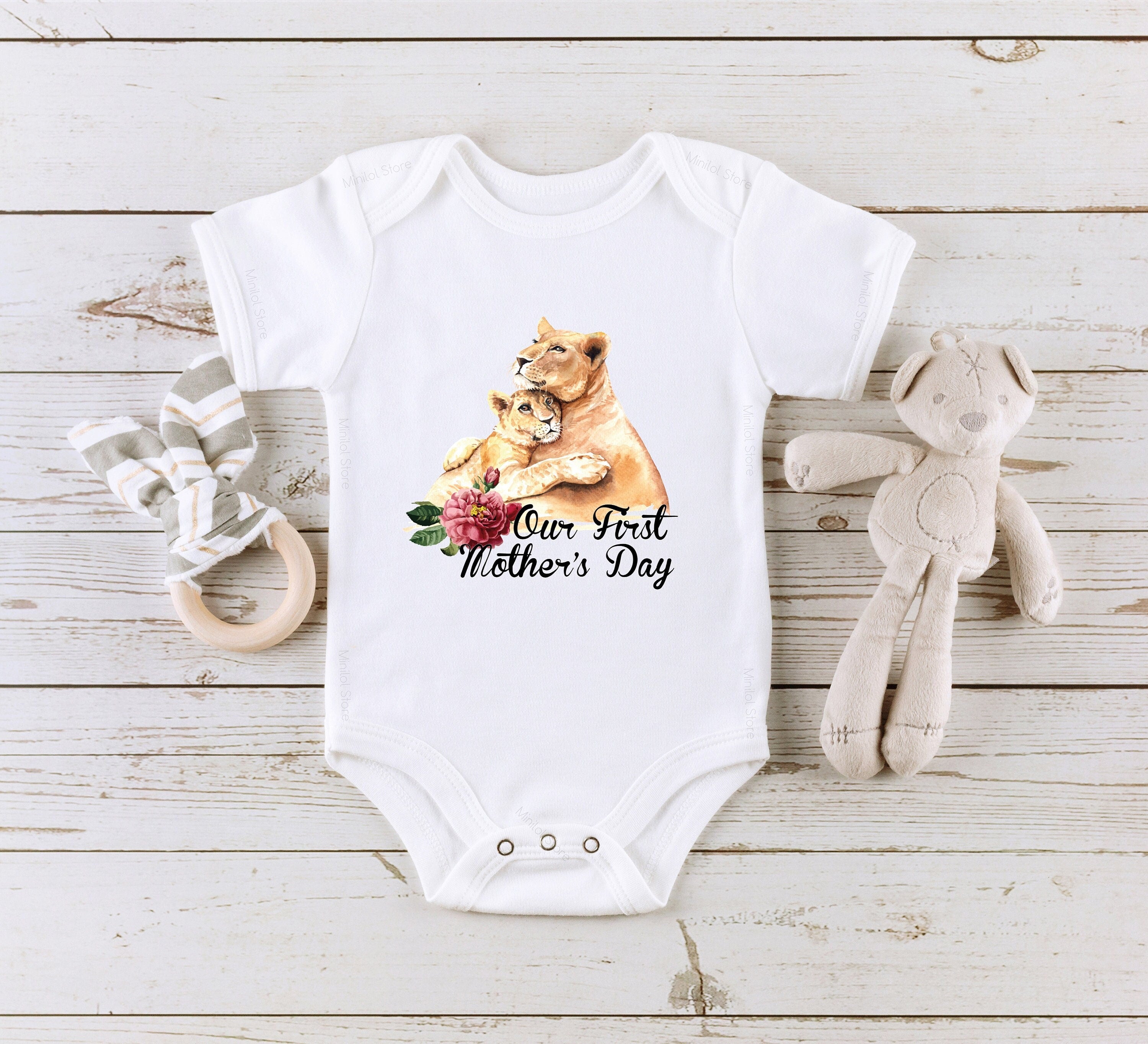 Our First Mother's Day OnesieĀ®, Cute Mother's Day OnesieĀ®, Mother's Day Gift, I Love Mama Shirt, Mother's Day Baby Outfit