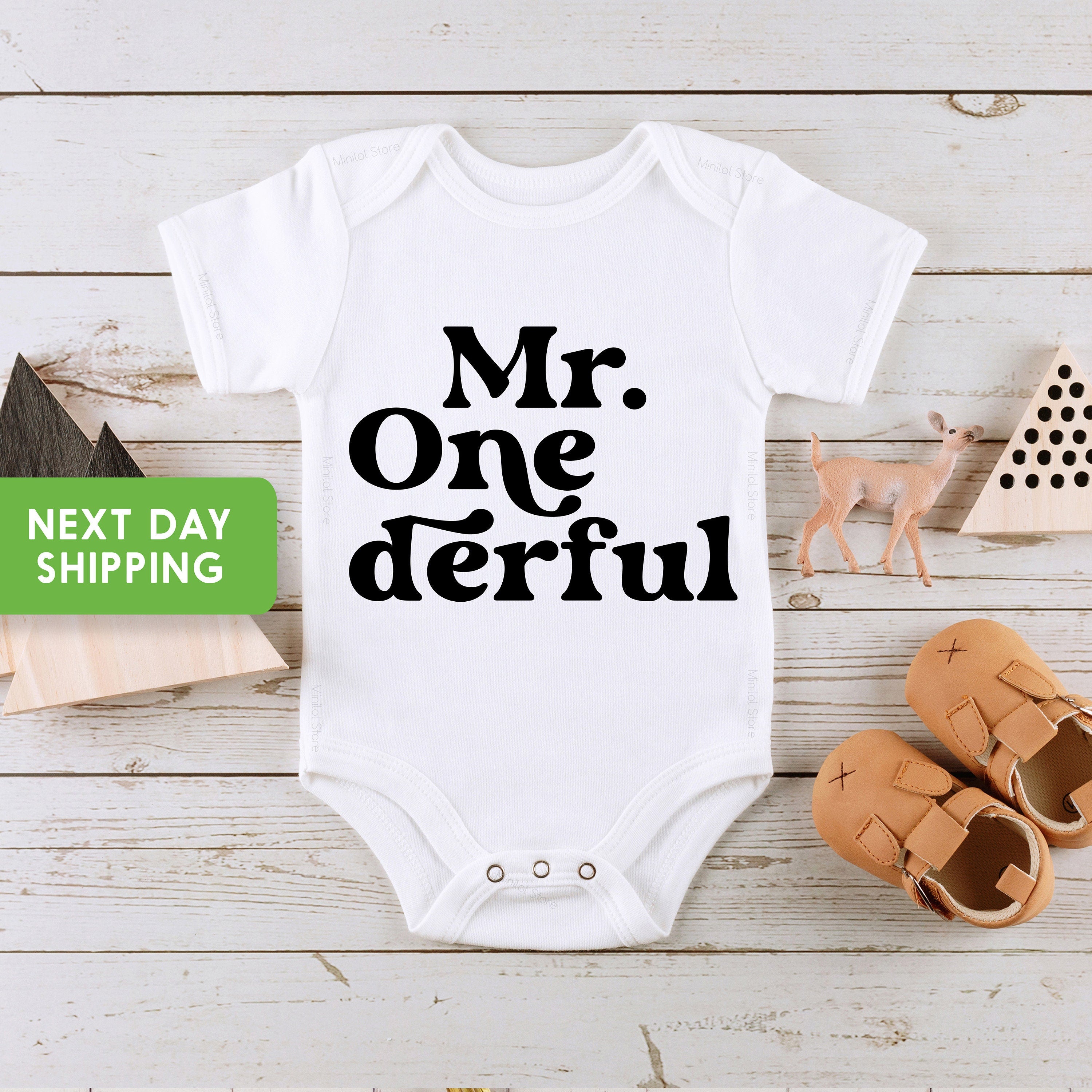Mr. Onederful OnesieĀ®, Boy Birthday OnesieĀ®, The Birthday Boy, The Birthday Boy Gift, Retro Birthday Boy, First Birthday OnesieĀ®