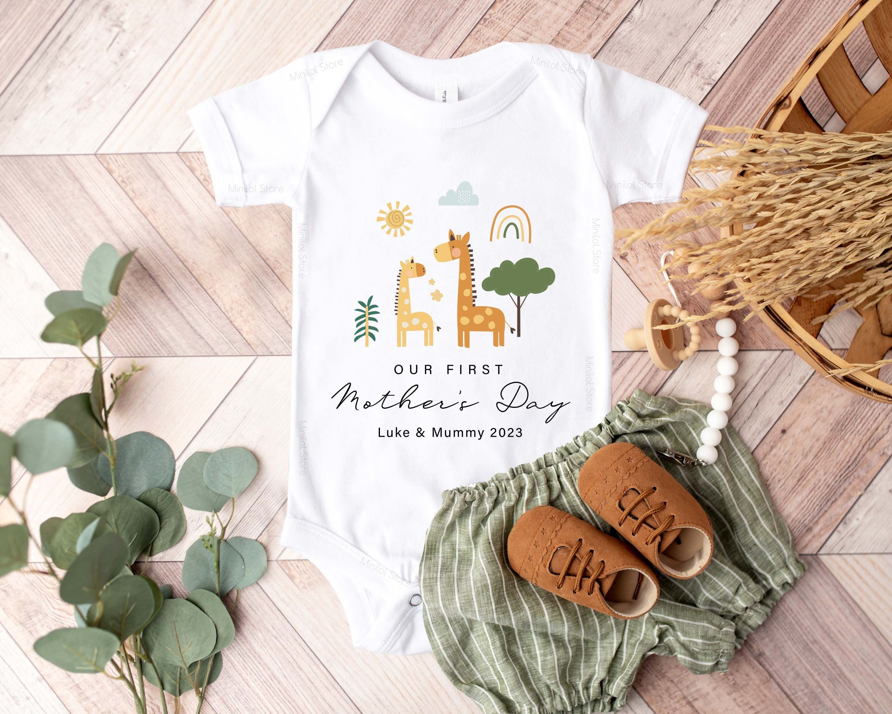 Personalised First Mother's Day Onesie®, 1st Mother's Day Baby Grow, Mother's Day Gift Idea, Mother's Day Outfit for Baby, Mom and Baby