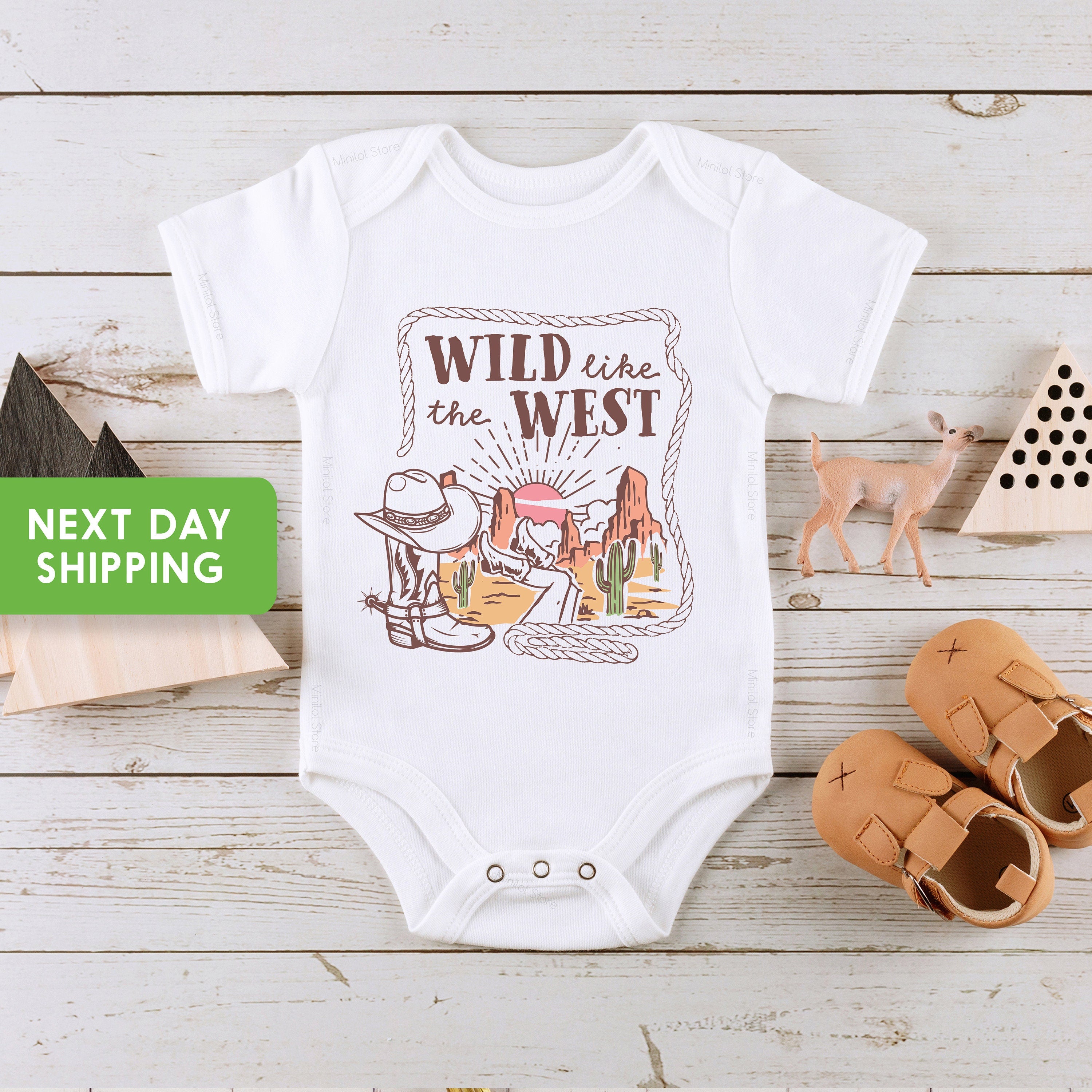 Wild Like the West Toddler Shirt, Vintage Desert Bodysuit, Western Toddler Shirt, Popular Youth Shirt, Rodeo Shirt, Funny Toddler Shirt