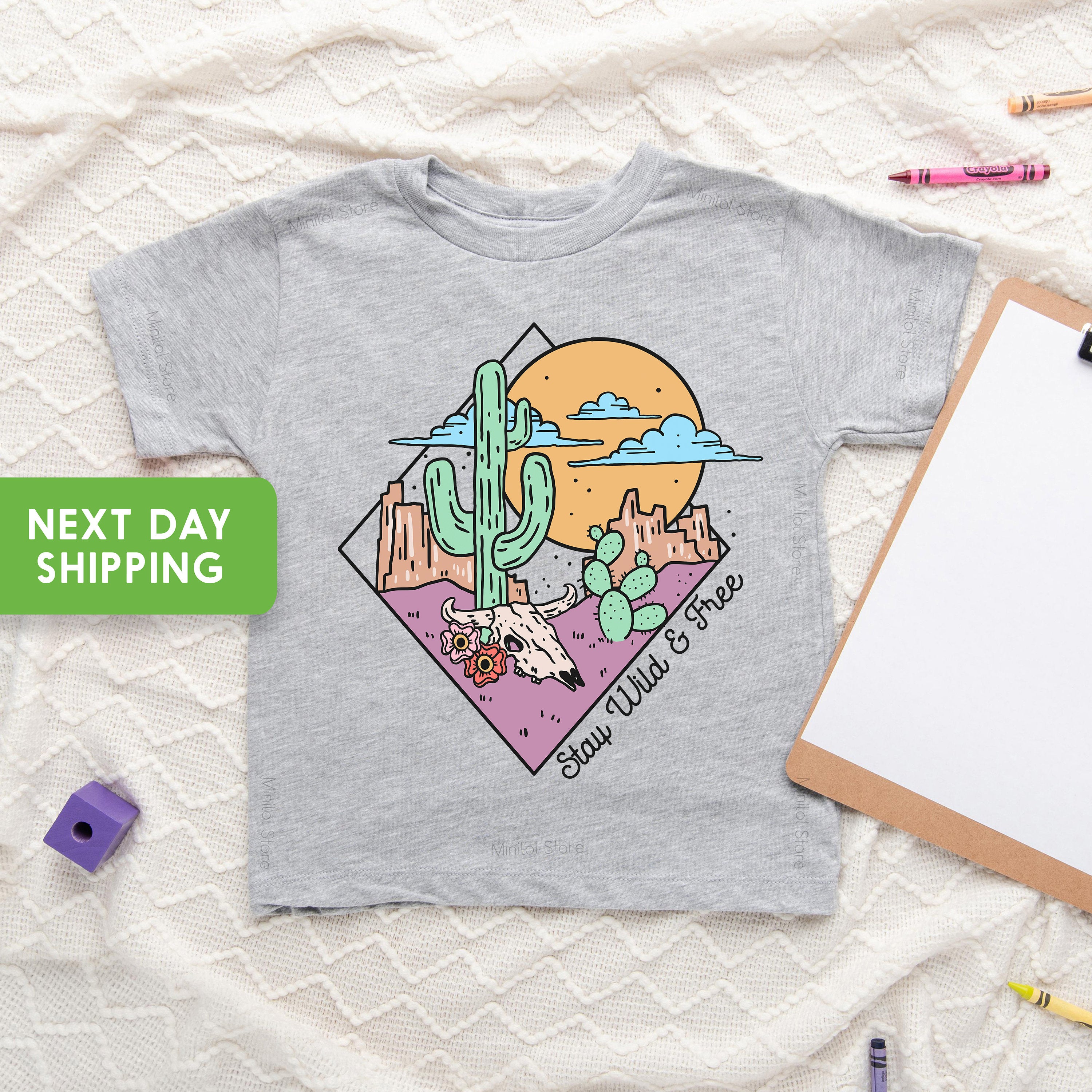 Stay Wild and Free Kids Shirt, Freedom OnesieĀ®, Adventure Kids Shirt, Western Shirt, Cowboy Toddler Shirt, Country Kids Shirt