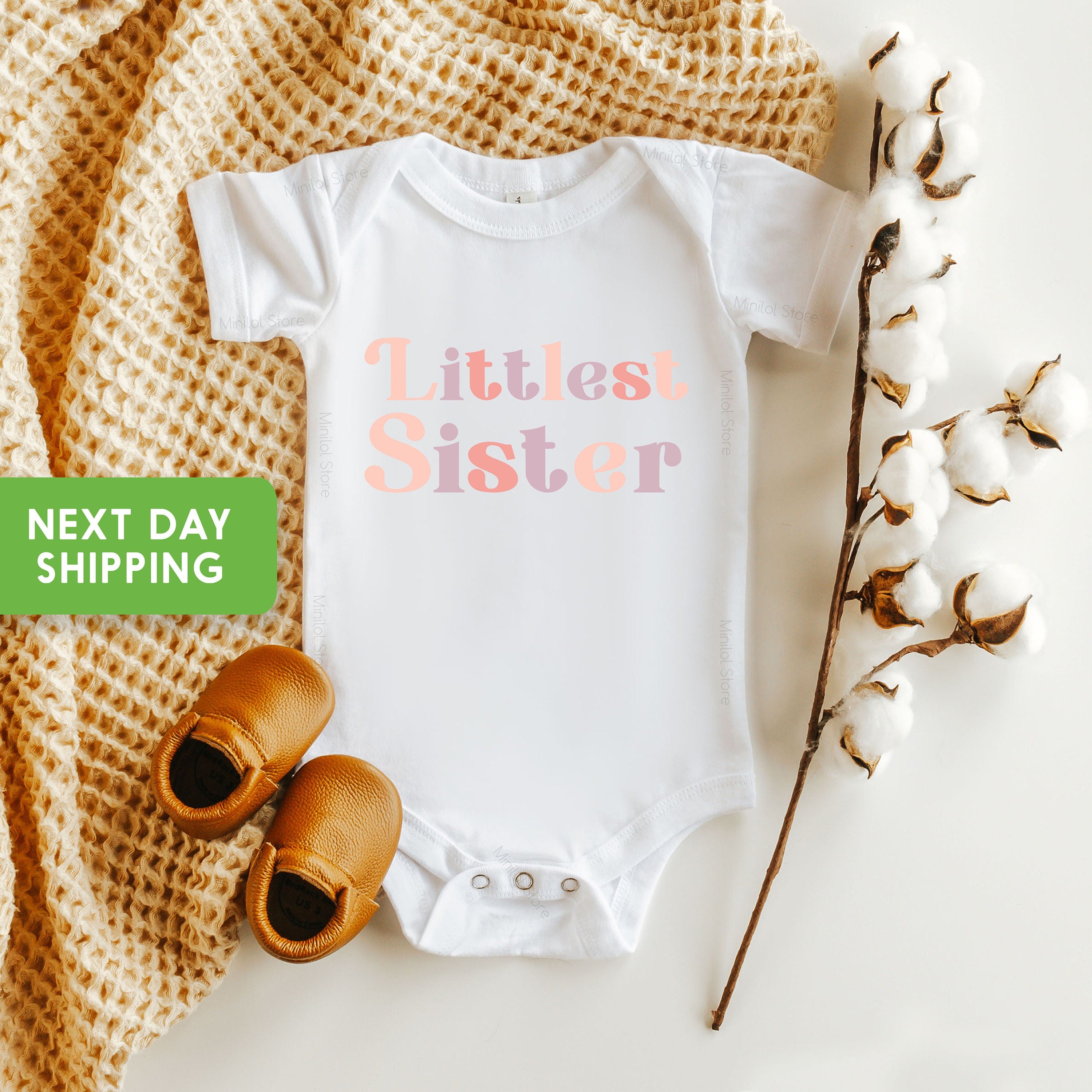 Baby Sister Announcement, Big Sister To Be, Biggest Sister Shirt, Middle Sister T-Shirt, Little Sister Tshirt, Littlest Sister Onesie®