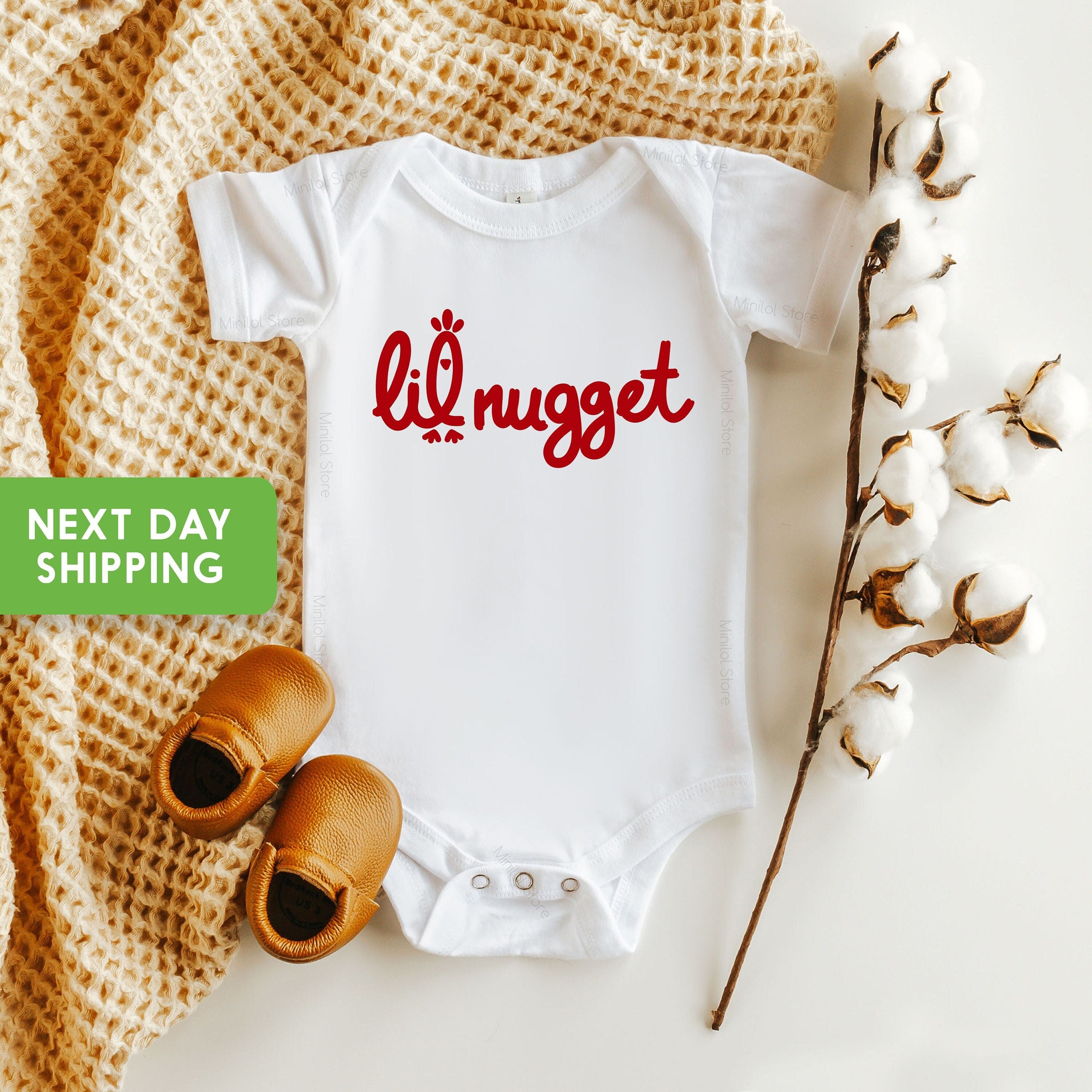 Lil Nugget OnesieĀ®, Cute Kids Shirts, Pregnancy Announcement, Baby Shower Gift, Baby Announcement, Vintage Kids, Cute Toddler