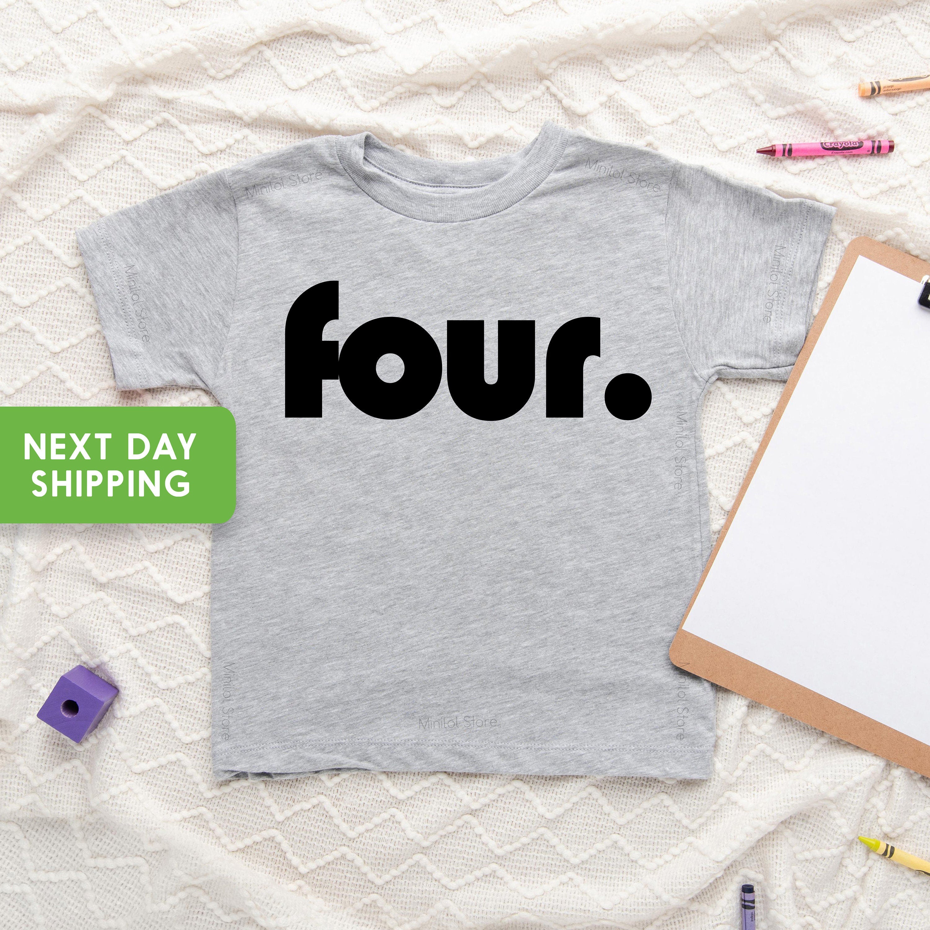 Fourth Birthday Kids Shirt, 4th Birthday Kids Shirt, 4th Birthday Outfit, Kids Birthday Shirt, Fourth Birthday Tshirt
