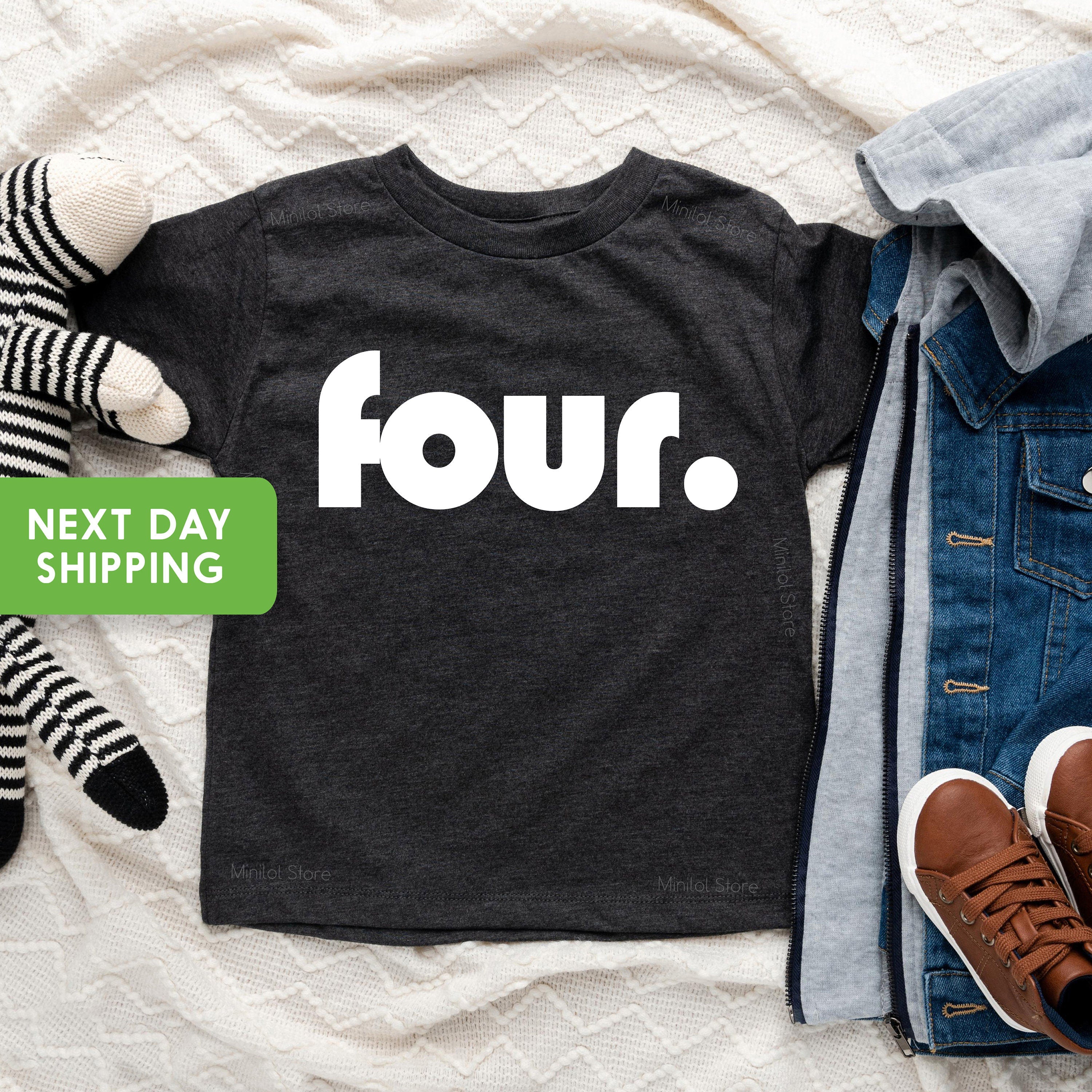 Fourth Birthday Kids Shirt, 4th Birthday Kids Shirt, 4th Birthday Outfit, Kids Birthday Shirt, Fourth Birthday Tshirt