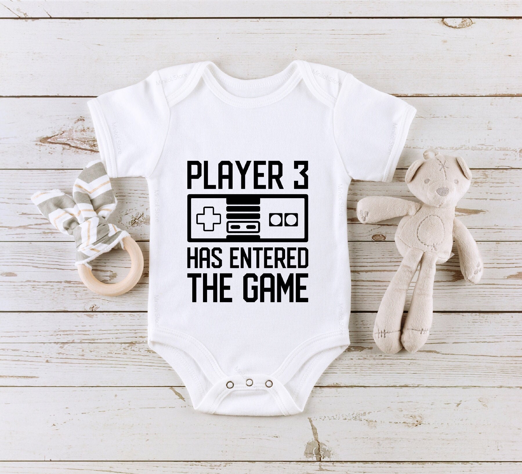 Gamer Baby Clothes Player 3 Has Entered The Game Baby Onesie® Gamer Baby Onesie® Unisex Baby Onesie® Pregnancy Announcement Baby Onesie®