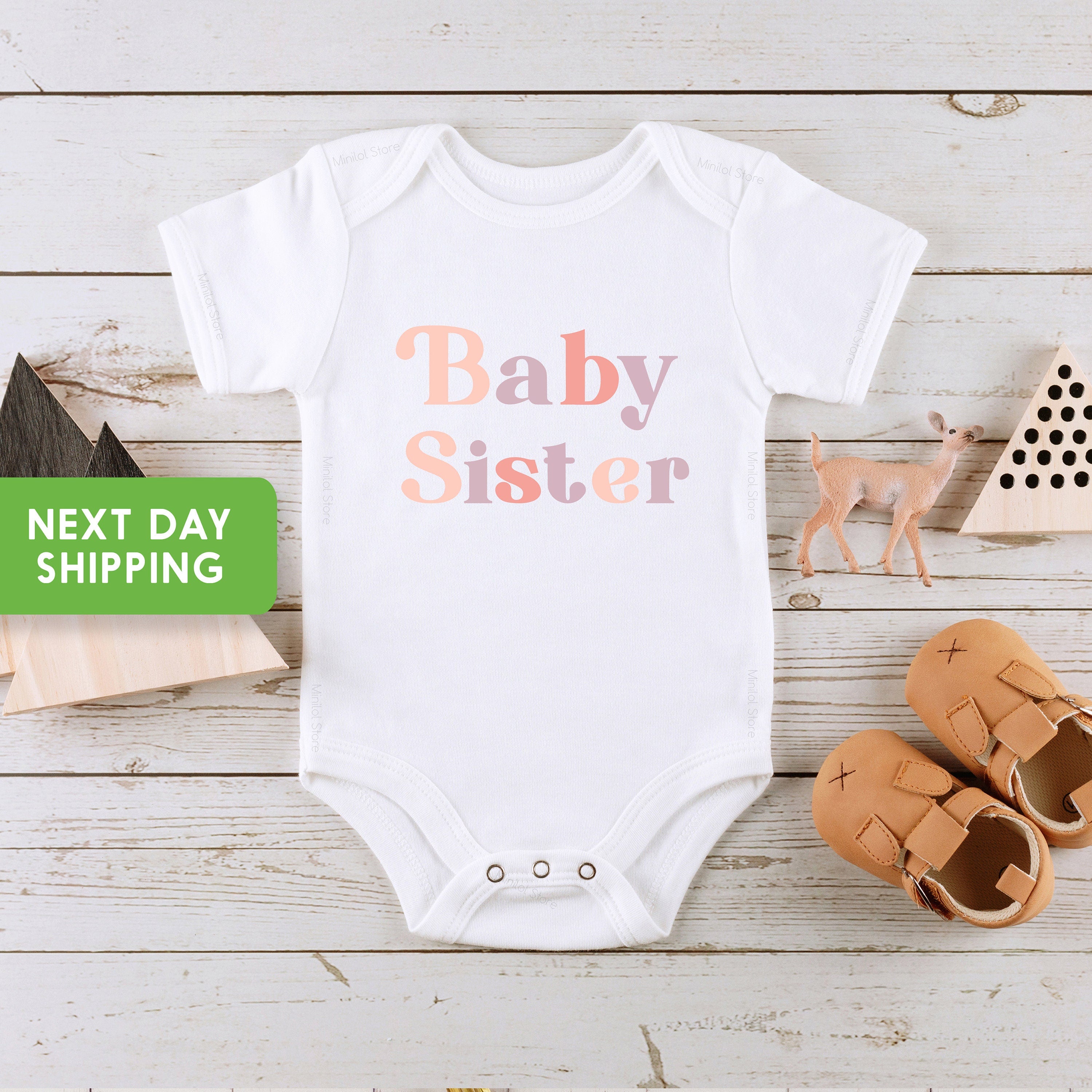 Baby Sister Announcement, Big Sister To Be, Biggest Sister Shirt, Middle Sister T-Shirt, Little Sister Tshirt, Littlest Sister OnesieĀ®