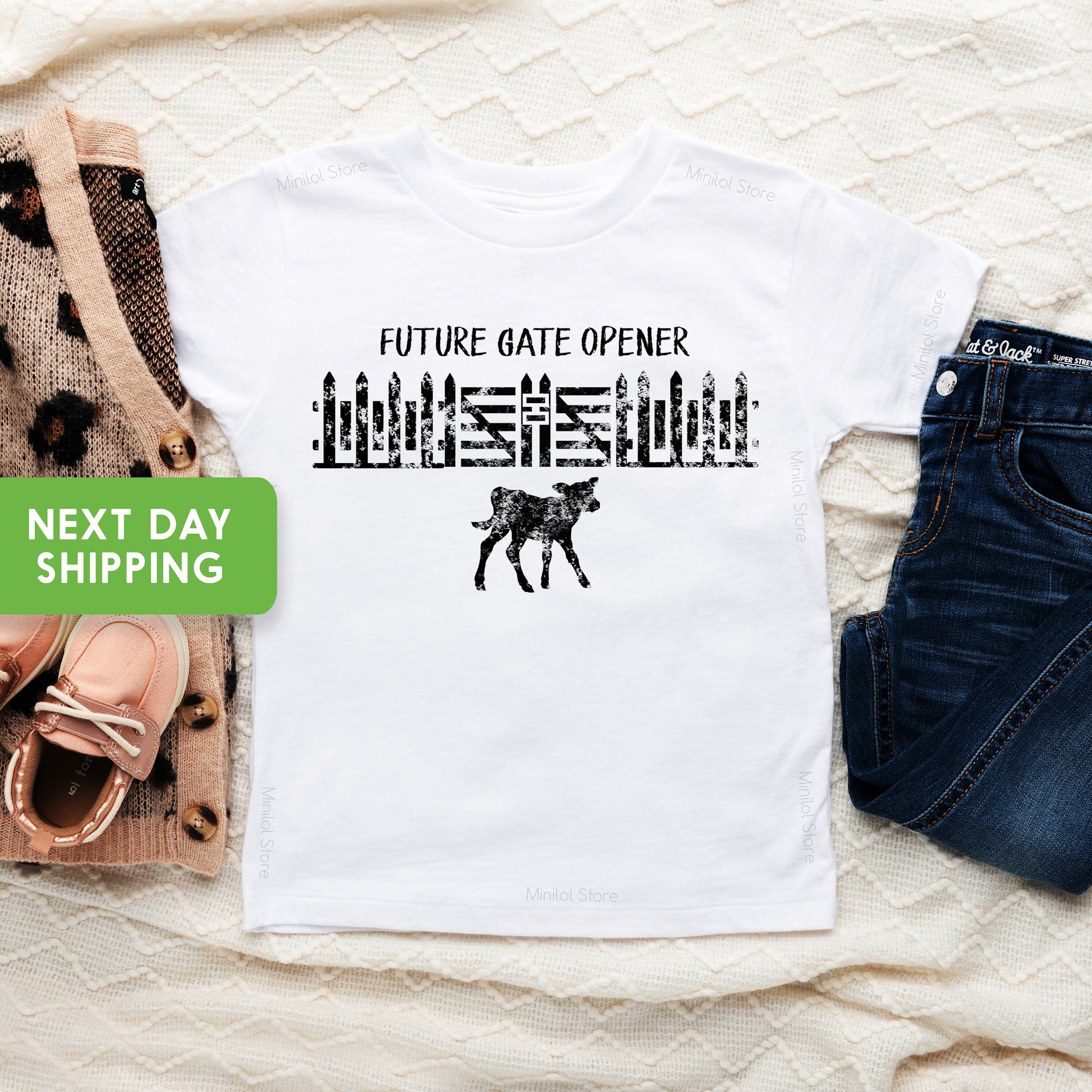 Retro Western Farm Onesie®, Country Cows Baby Bodysuit, Retro Western Kids Shirt, Vintage Cowboy Toddler Shirt